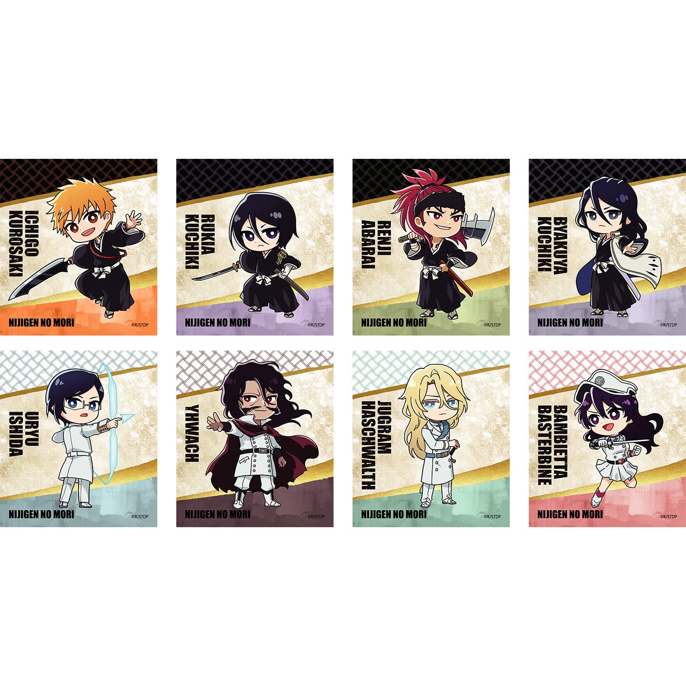 ミニ色紙（全8種ランダム） 【『BLEACH 千年血戦篇』×ニジゲンノモリ
