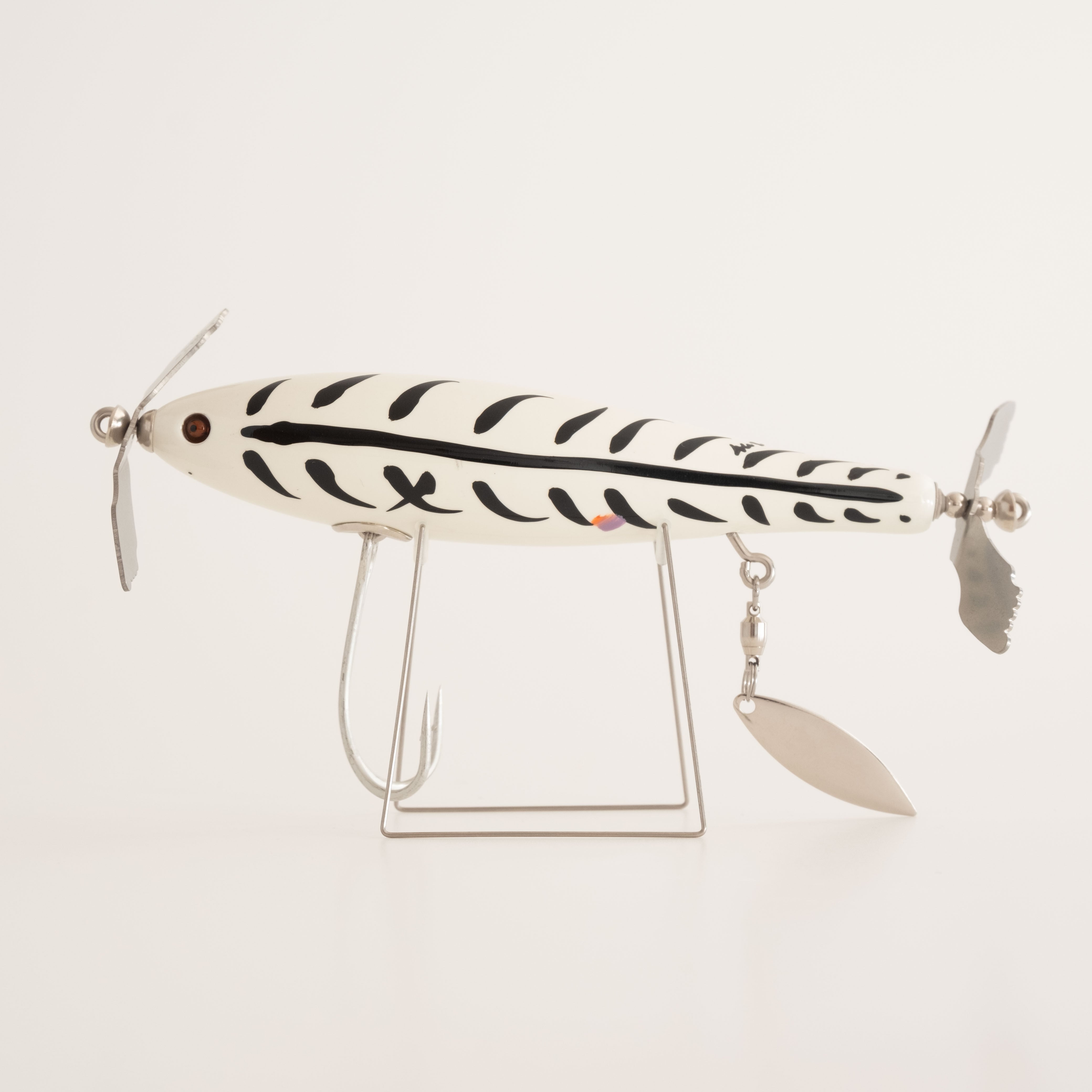 痴虫（ チムシ）海馬オリジナルWSルアー 白ホネスポット Soak up the