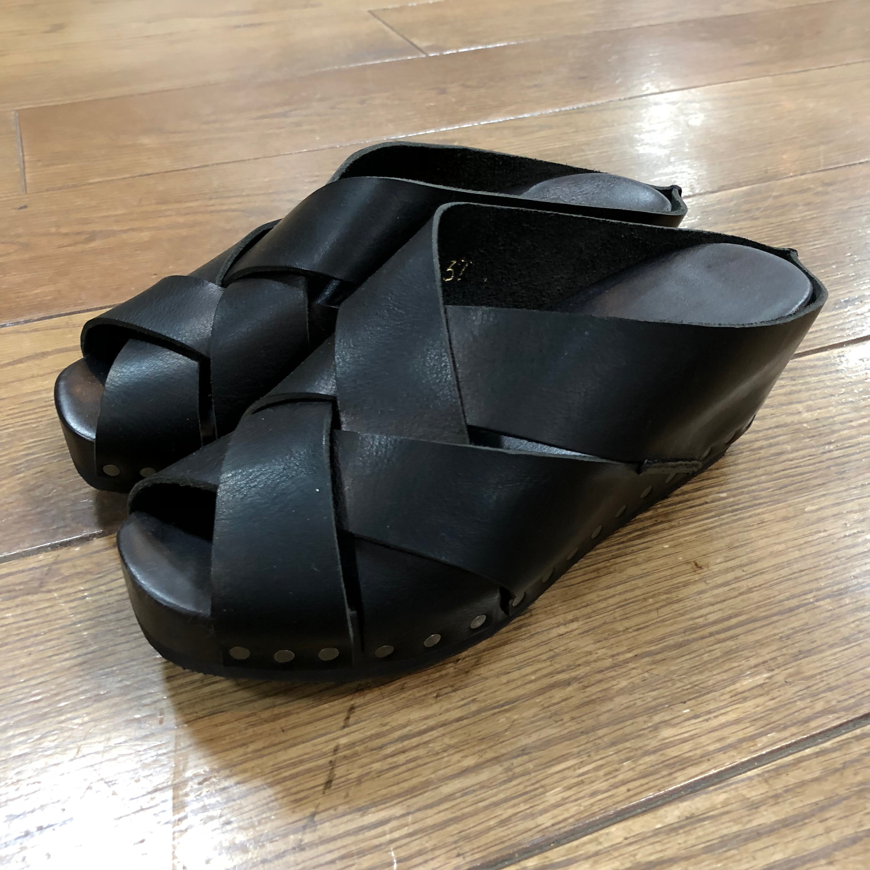 trippen トリッペン ウッドサンダル WOOD TWIST-WAW/WX (ブラック