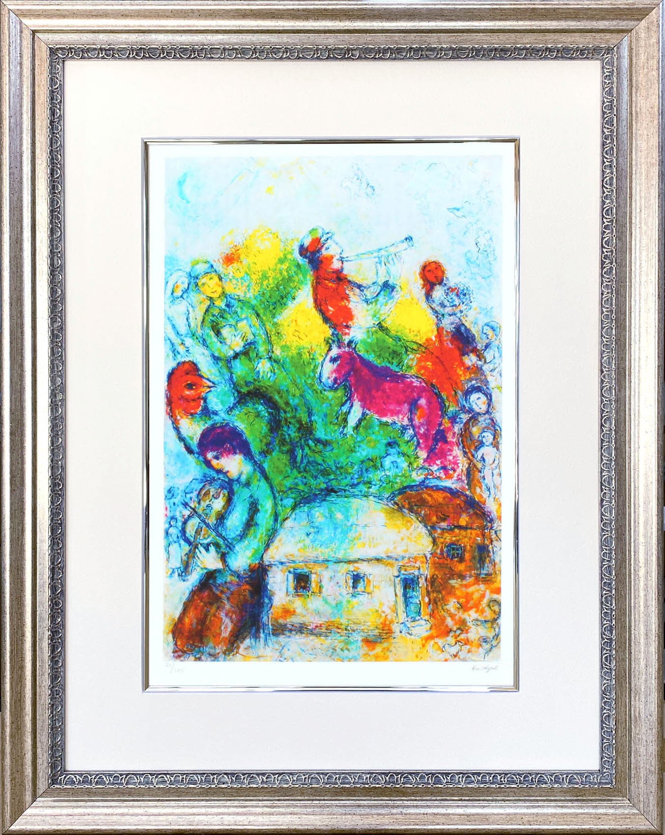 マルク シャガール絵画「ショファール」額縁4色選択可能 作品証明書