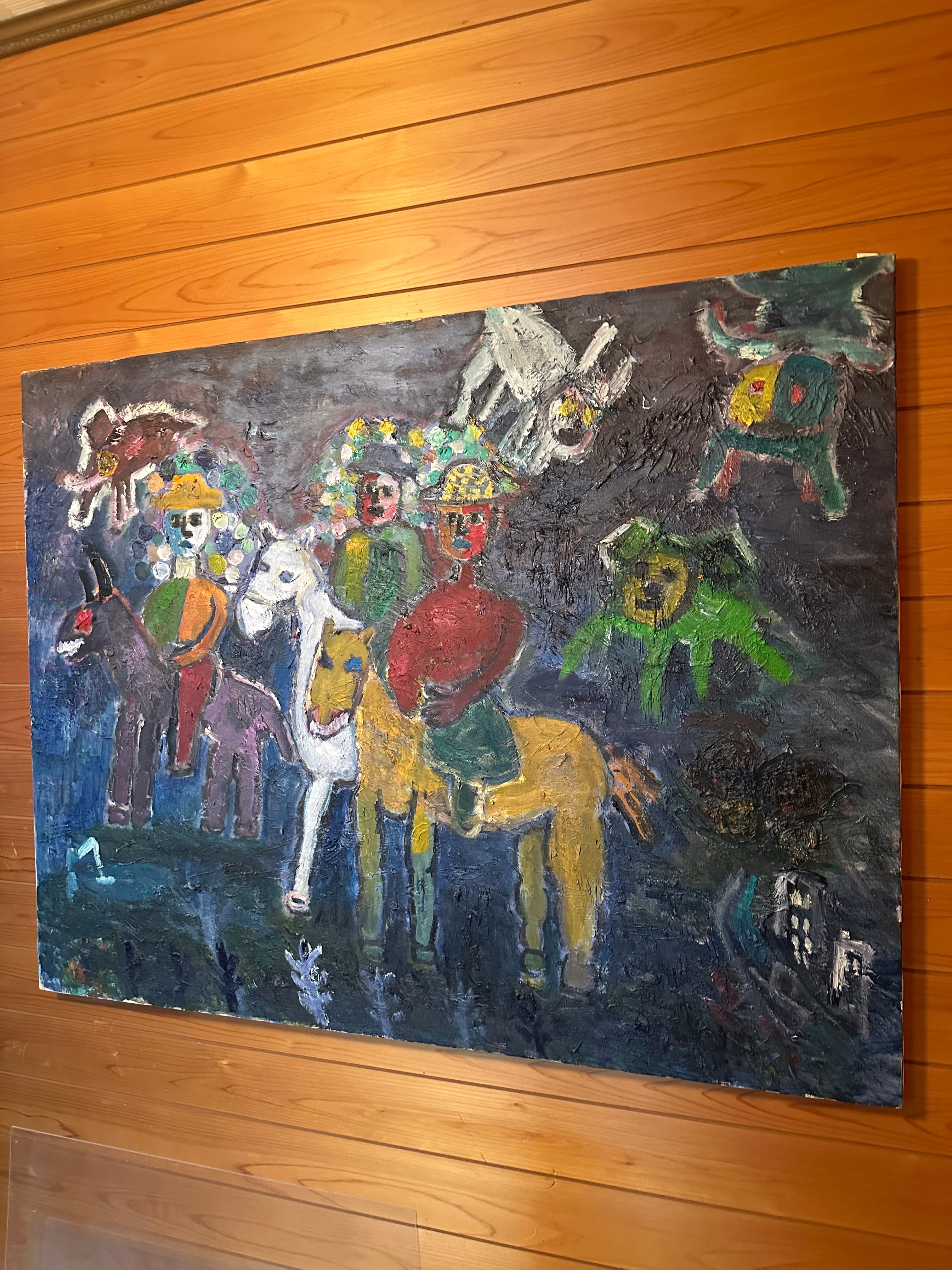 原画】田中拓馬 Takuma Tanaka art 油彩 『花の日に』 原画】田中拓馬