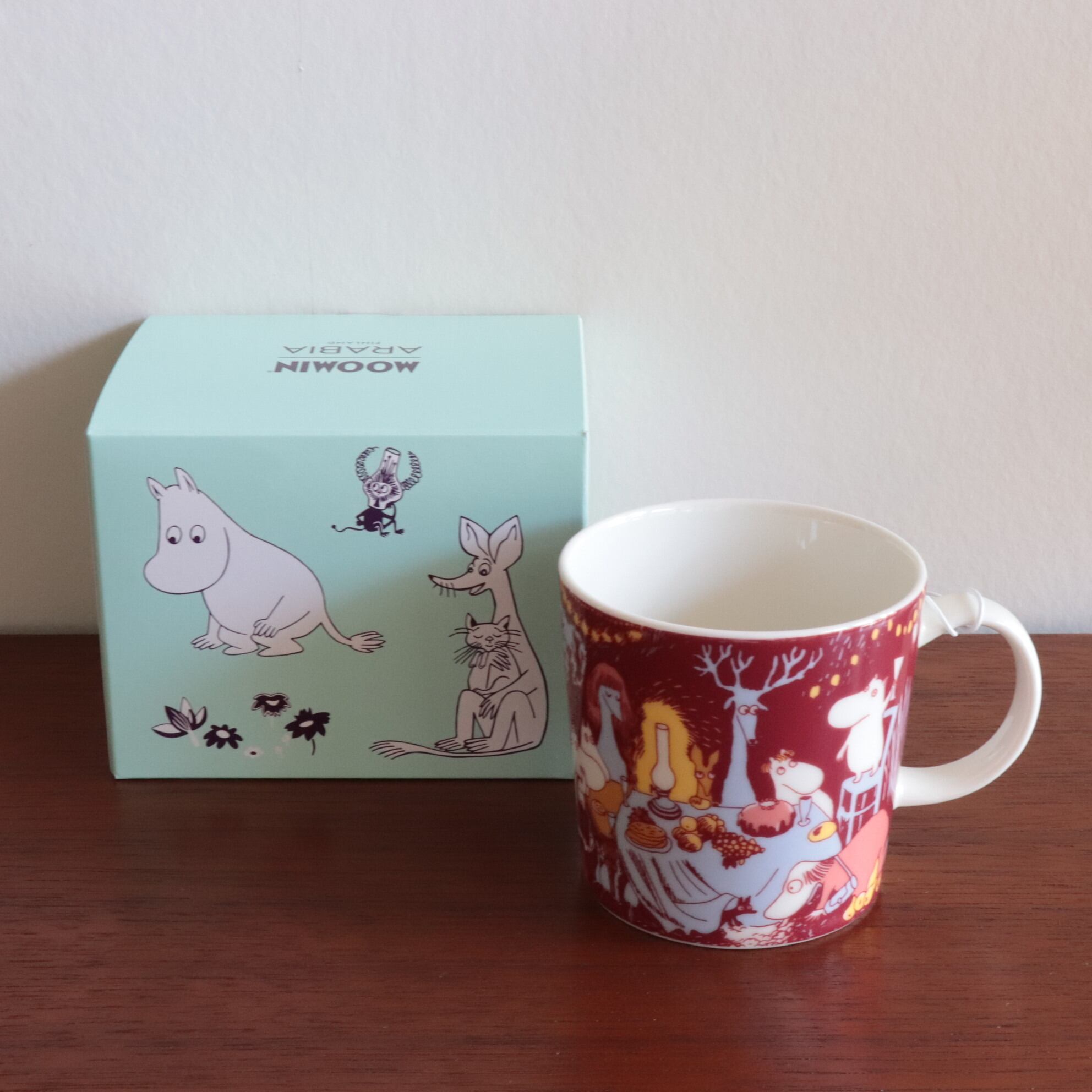 c7713】ムーミンマグ フェスティブモーメント 0.3L ［ARABIA/Finland