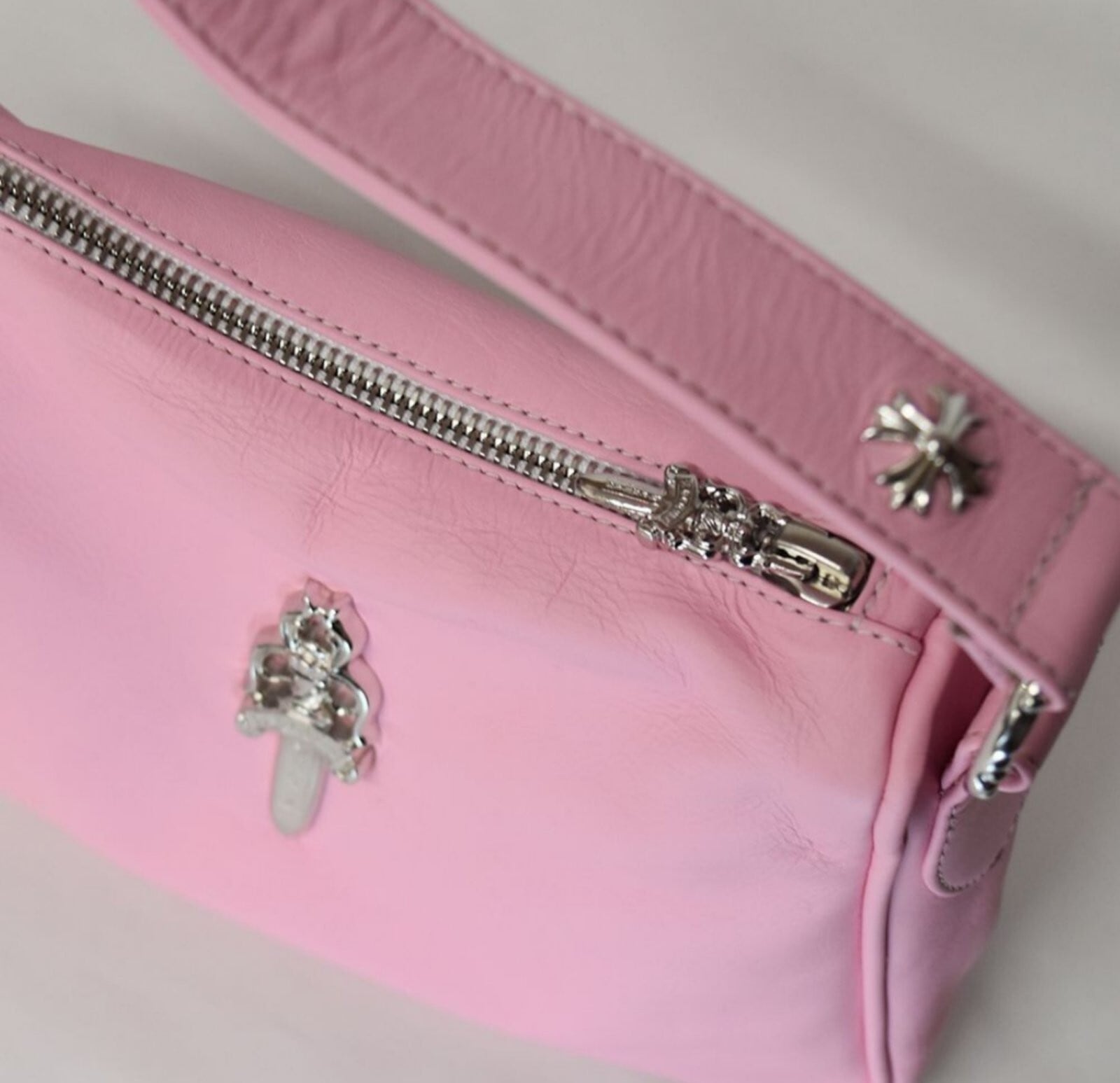 CHROME HEARTS クロムハーツ DAGGER BAG PINK ダガー ハンドバッグ