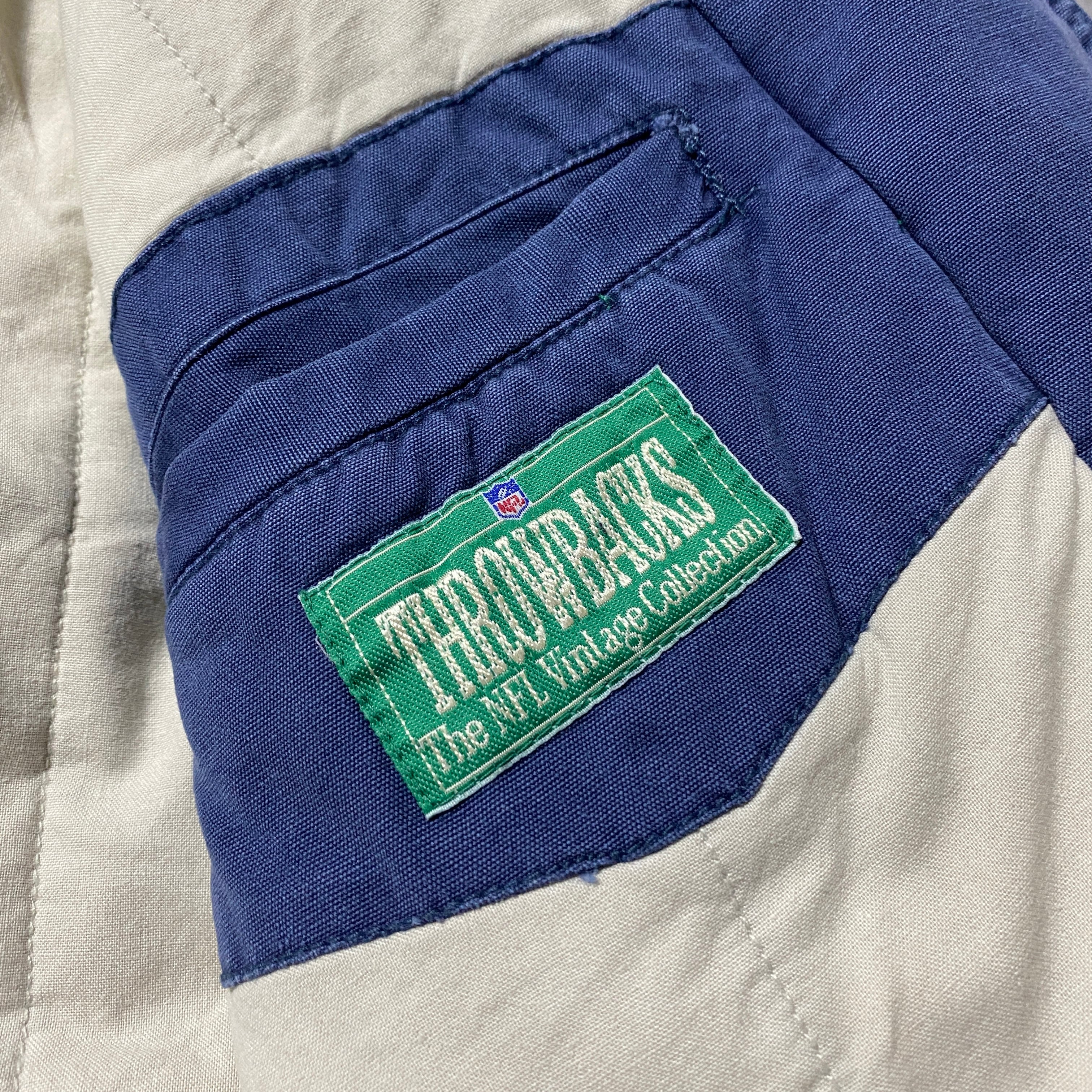 Size.XL】90's NFL ダラス・カウボーイズ 刺繍バックロゴ ラインリブ