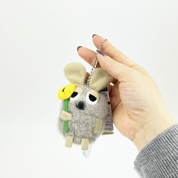 レオ・レオニ ふかふかフレデリック マスコットチェーン グレー