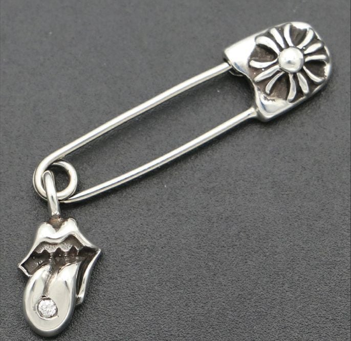 CHROME HEARTS クロムハーツ リップ＆タン CHプラス セーフティーピン
