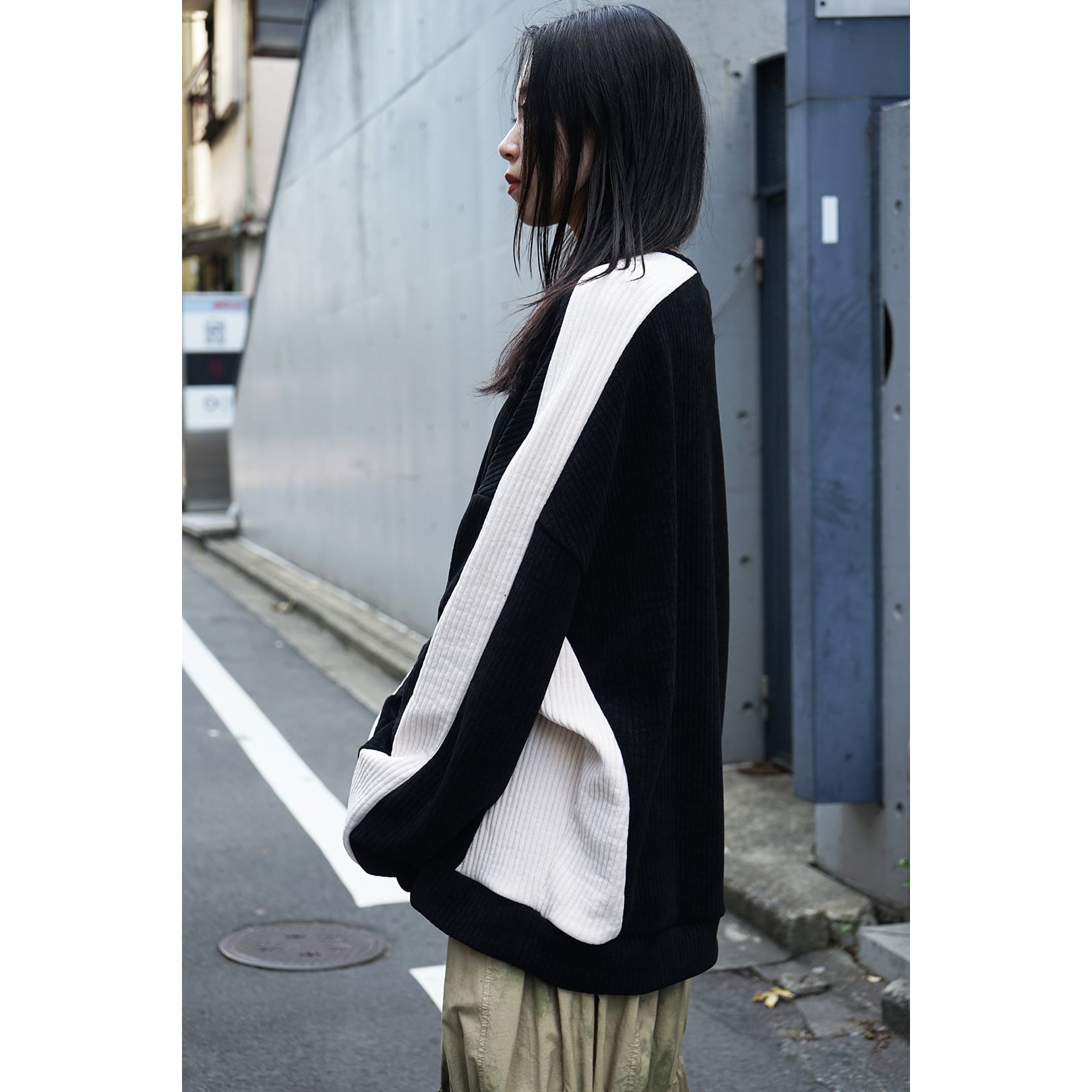 A.F ARTEFACT] (エーエフアーティファクト) ag-10091 Moduroy Knit Top