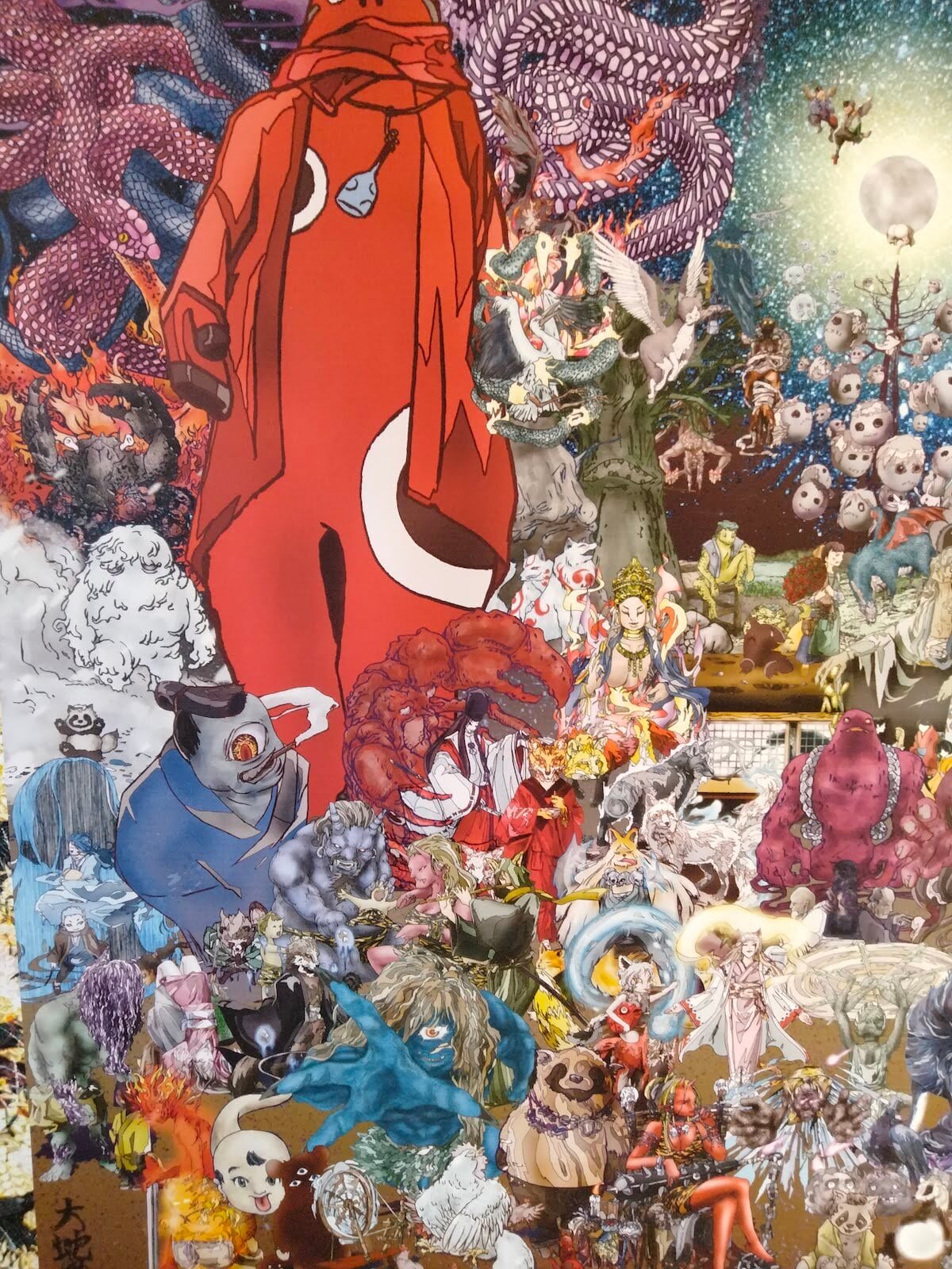 特大サイズ掛け軸2】宮城妖怪百鬼夜行図 | 大蛇堂-おろちどう-
