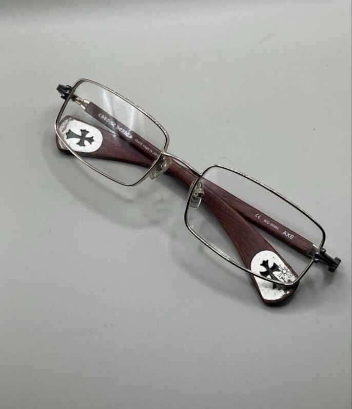 CHROME HEARTS クロムハーツ AXE マホガニーウッド アイウェア 眼鏡