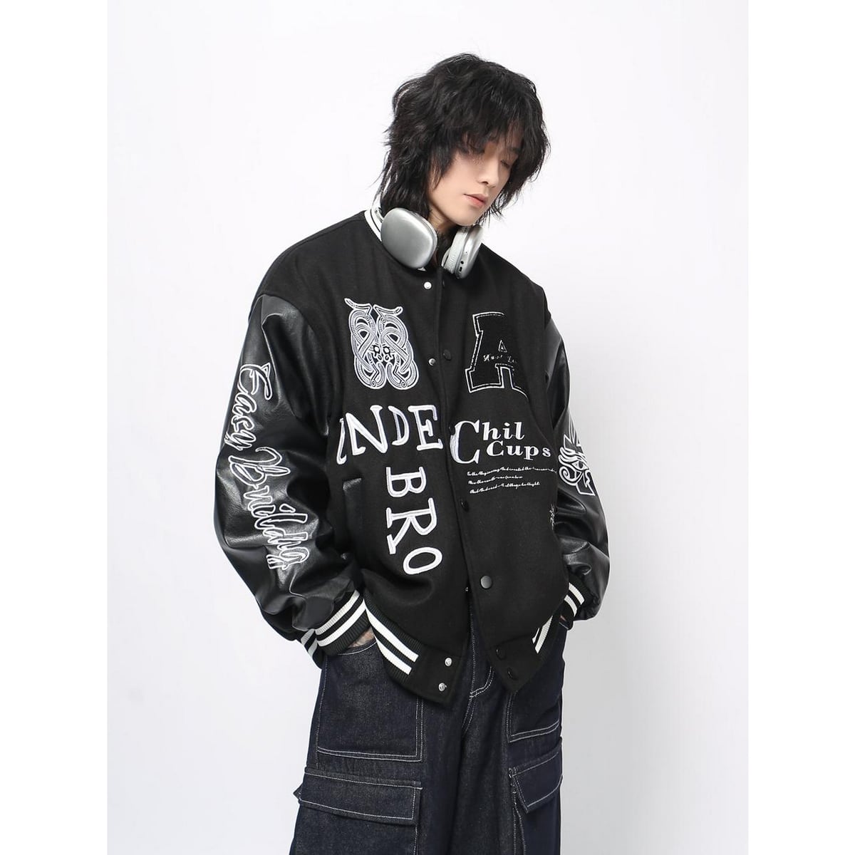 ストリート 刺繍 スタジャン T1633 | wshot