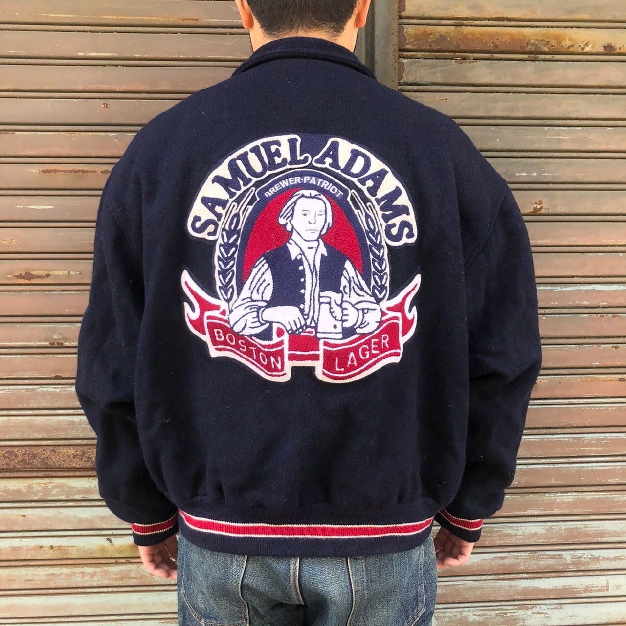 80s USA製 Dehen ウールスタジャン アダムス ディーエン ヴィンテージ