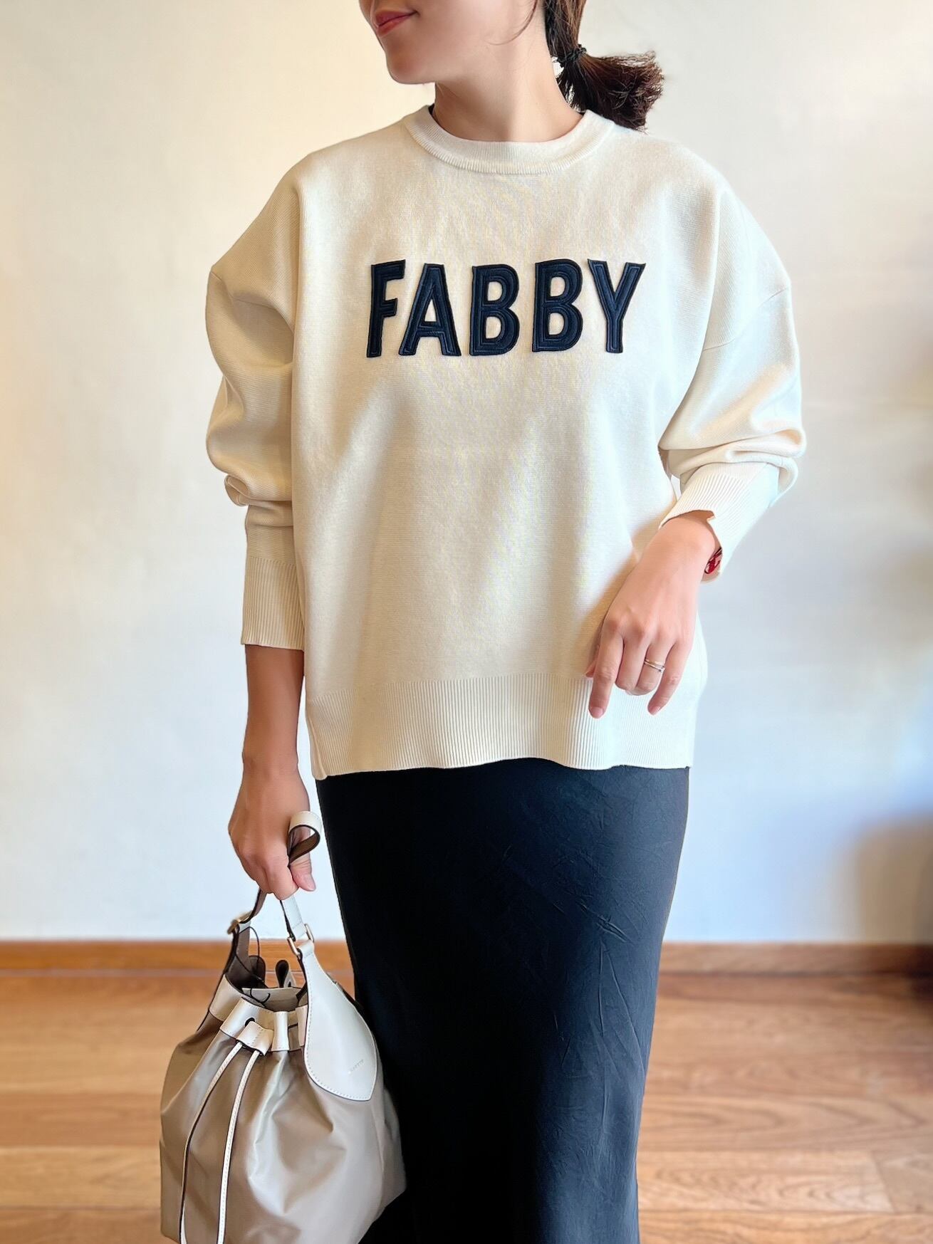 再再入荷！】Dignite collier / フェルトロゴニットプルオーバー | anouk