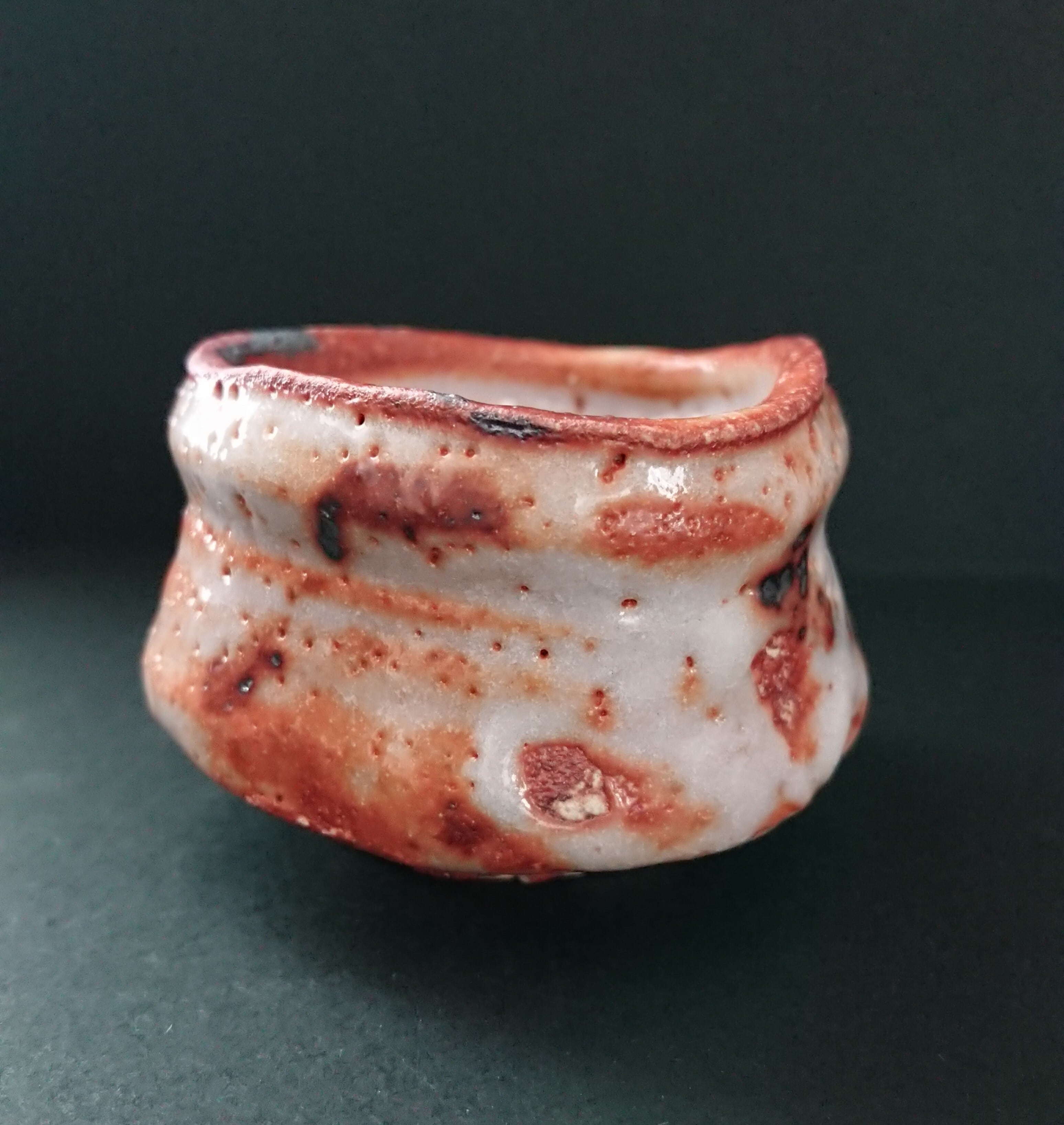 紅志野 ぐい呑み 古いです M78-2 紅志野 ぐい呑み 古いです M78-2 紅