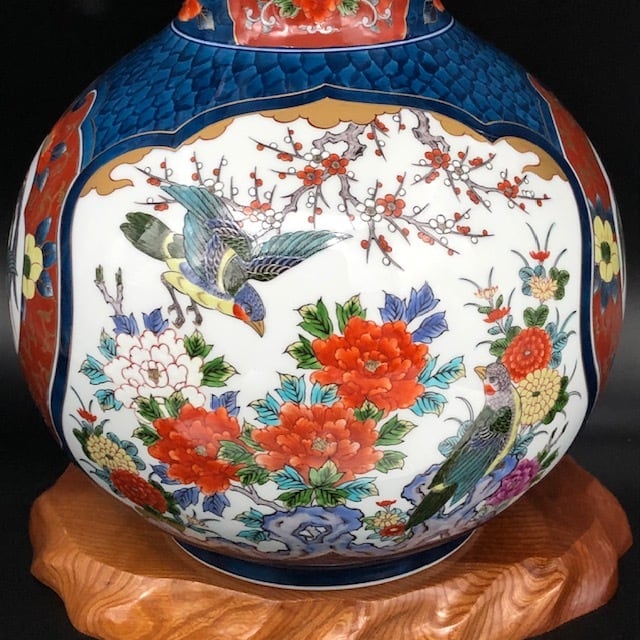 有田焼 藤井勝雲窯 染錦花鳥瓢型壷 | 有田焼ショップ まるとも陶磁器