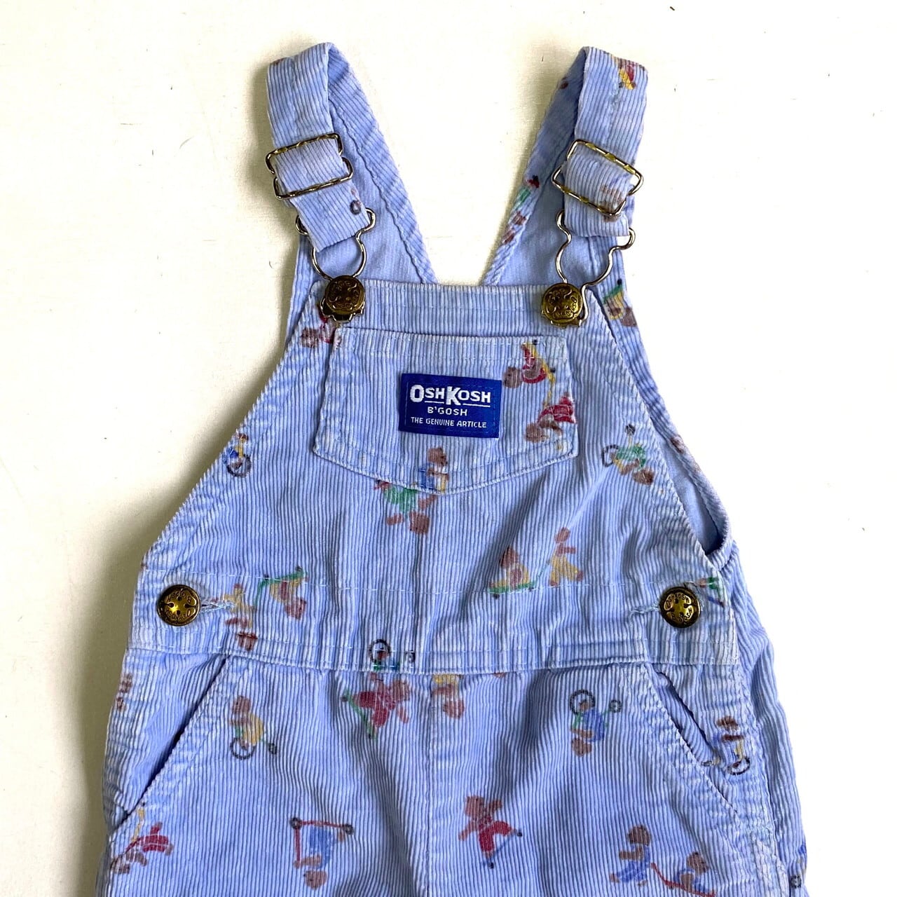 kids】70年代 ヴィンテージ USA製 オシュコシュ コーデュロイ くま柄
