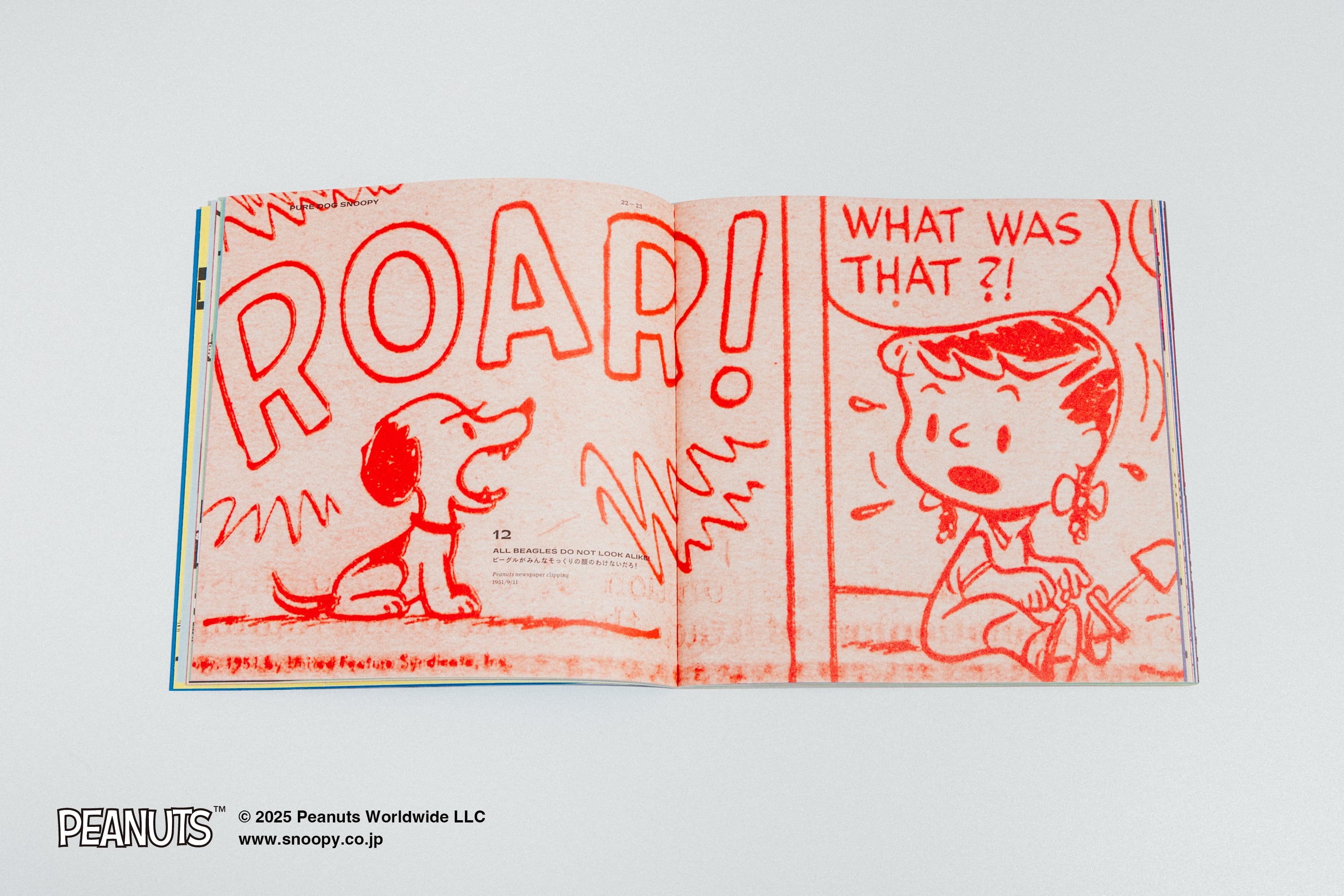 書籍『LIFE 75 SNAPS OF SNOOPY』「ピーナッツ75周年記念 ザ