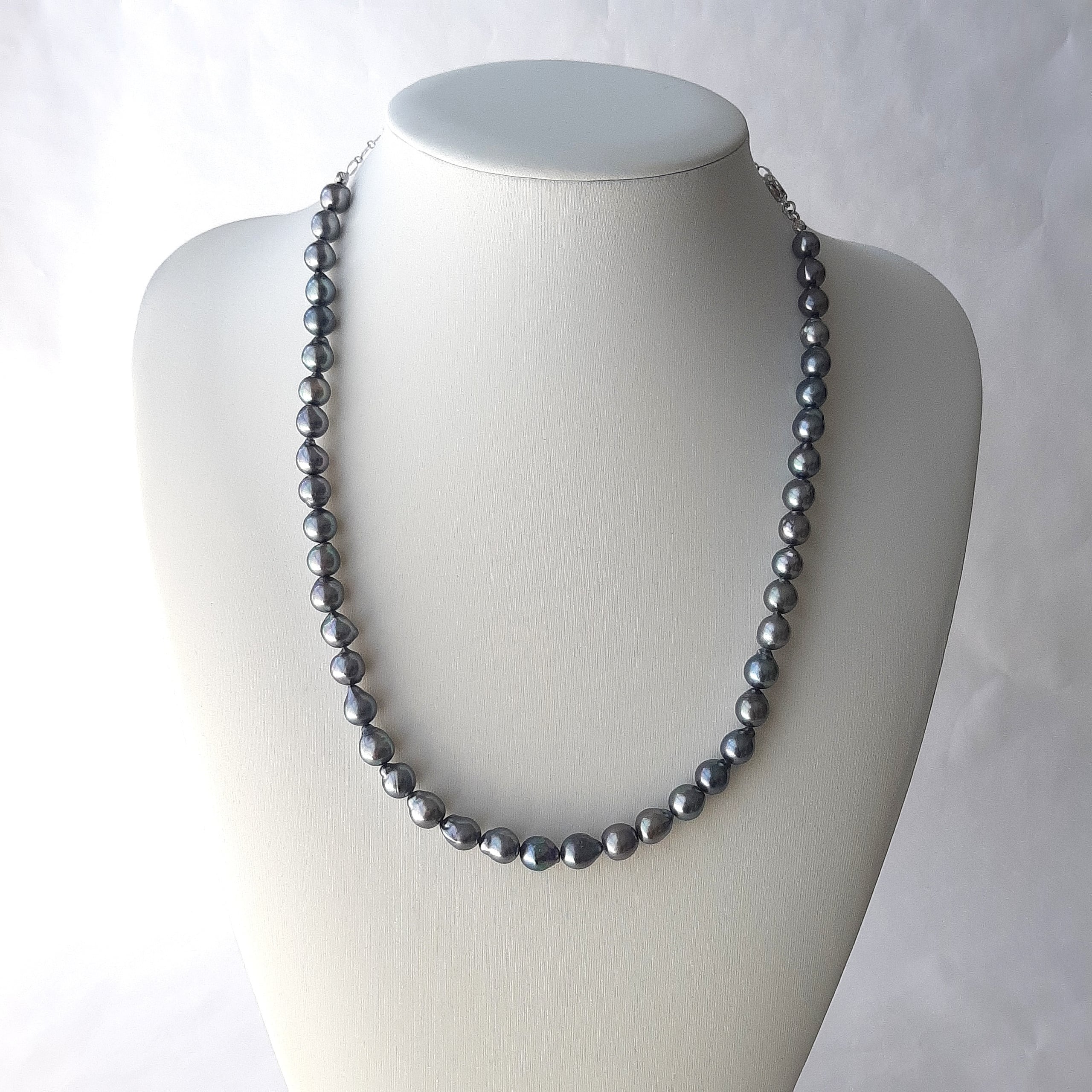 SV 黒蝶真珠 バロック パール ネックレス メンズ ユニセックス