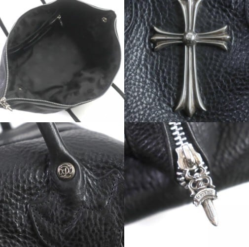 CHROME HEARTS クロムハーツ モニカ レザー ラージクロス ダガージップ