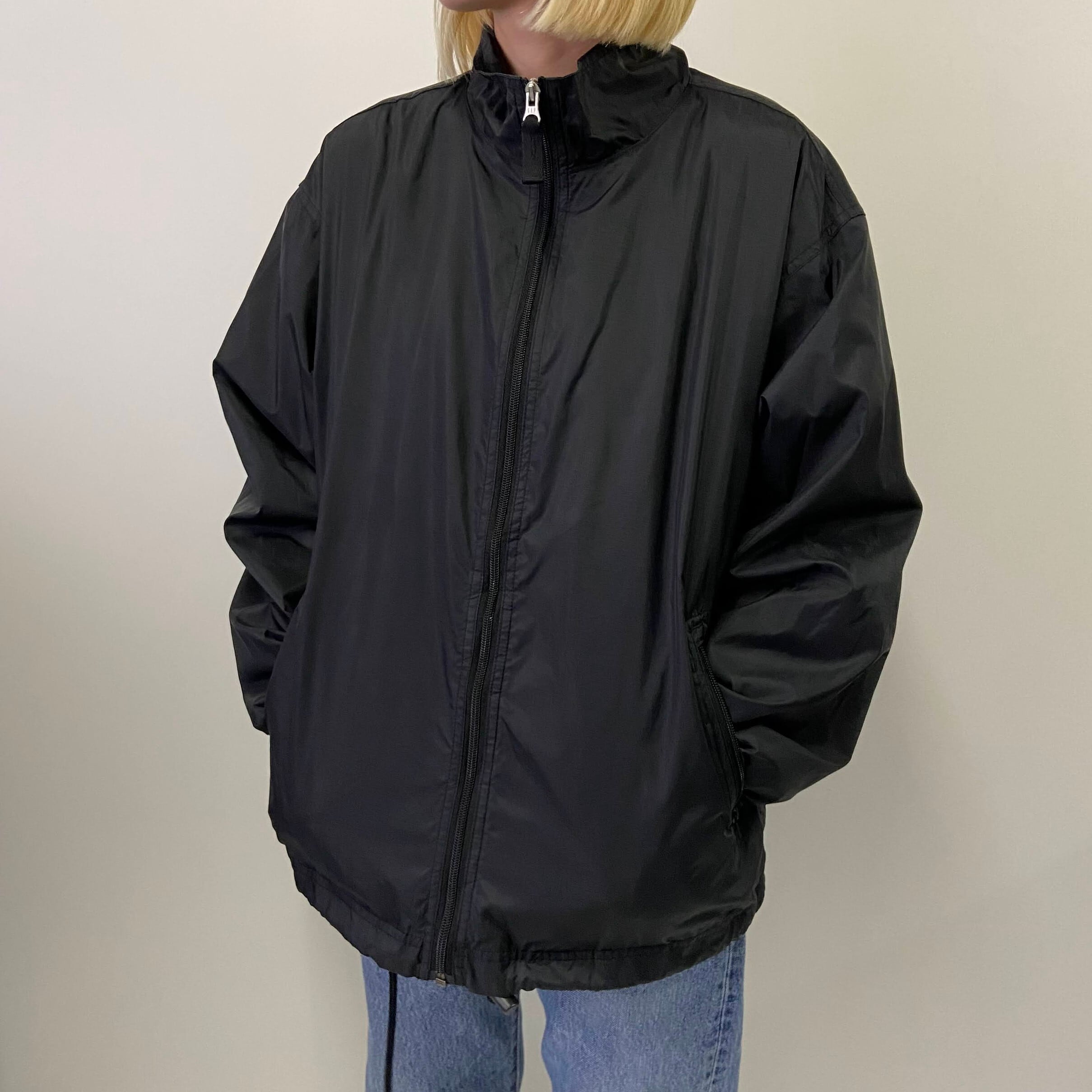 90年代 OLD GAP オールドギャップ 無地 ナイロンジャケット メンズM