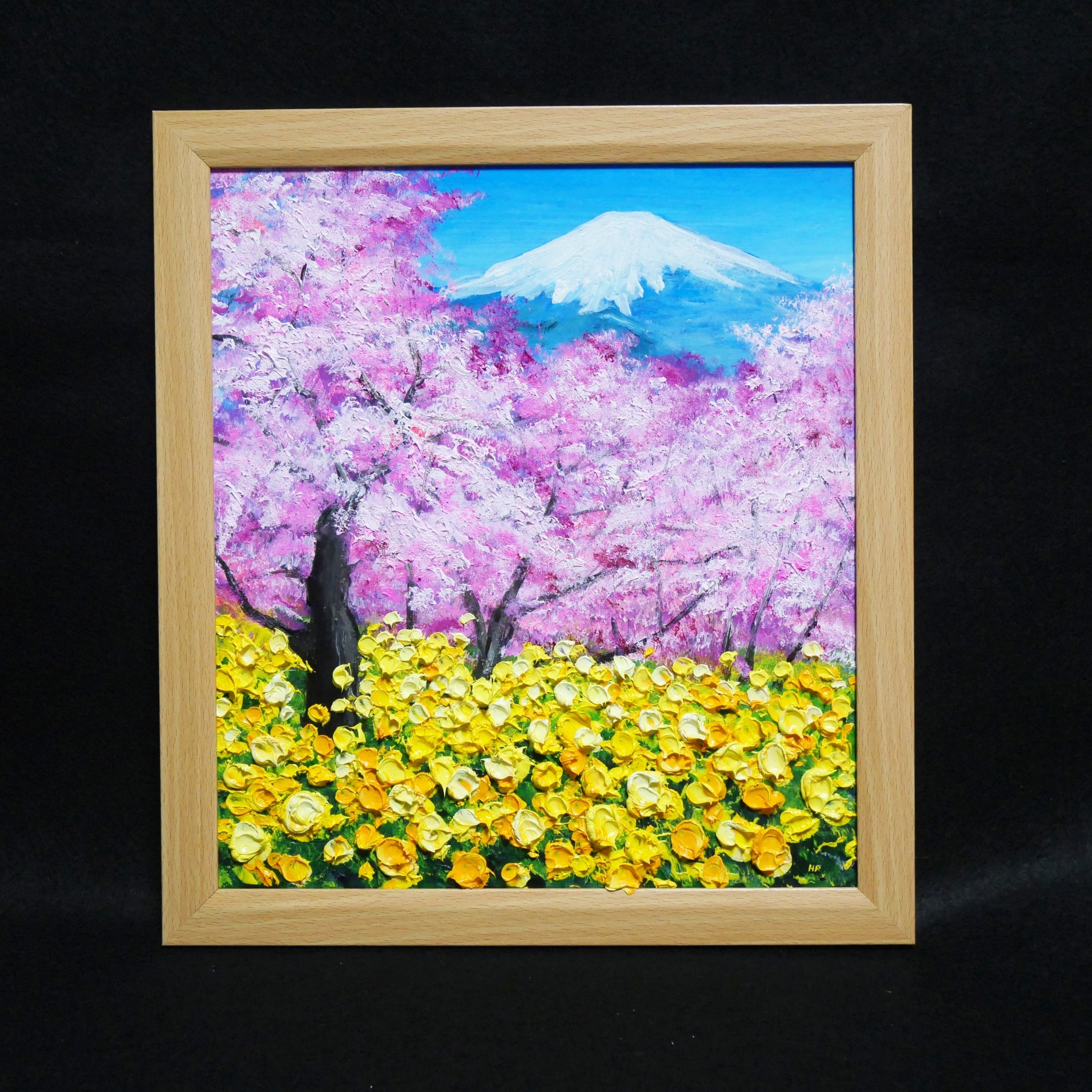 油絵 油彩 油彩画 絵 絵画 【松田の桜祭り】 | HIROSHI1990