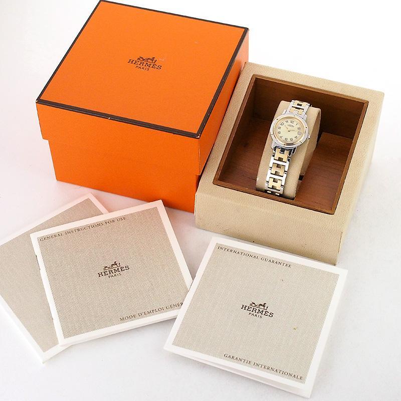 エルメス HERMES クリッパー コンビ CL4.220 クオーツ 仕上済 | 質