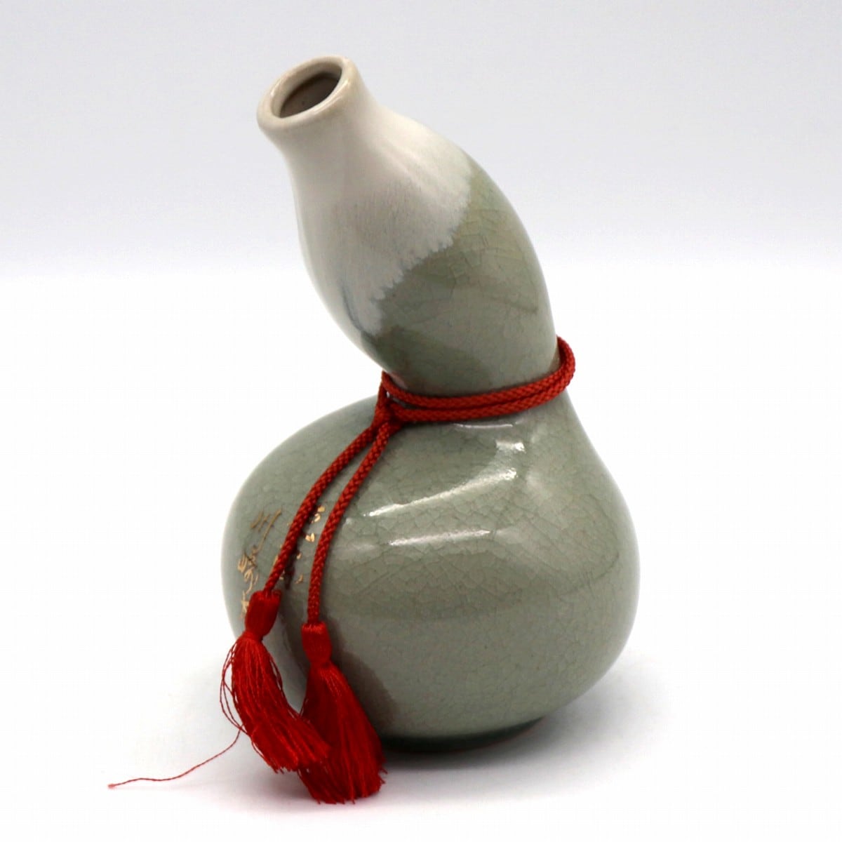 相馬焼 瓢箪型花瓶 江戸時代 古相馬焼 瓢箪型花器一対 高さ