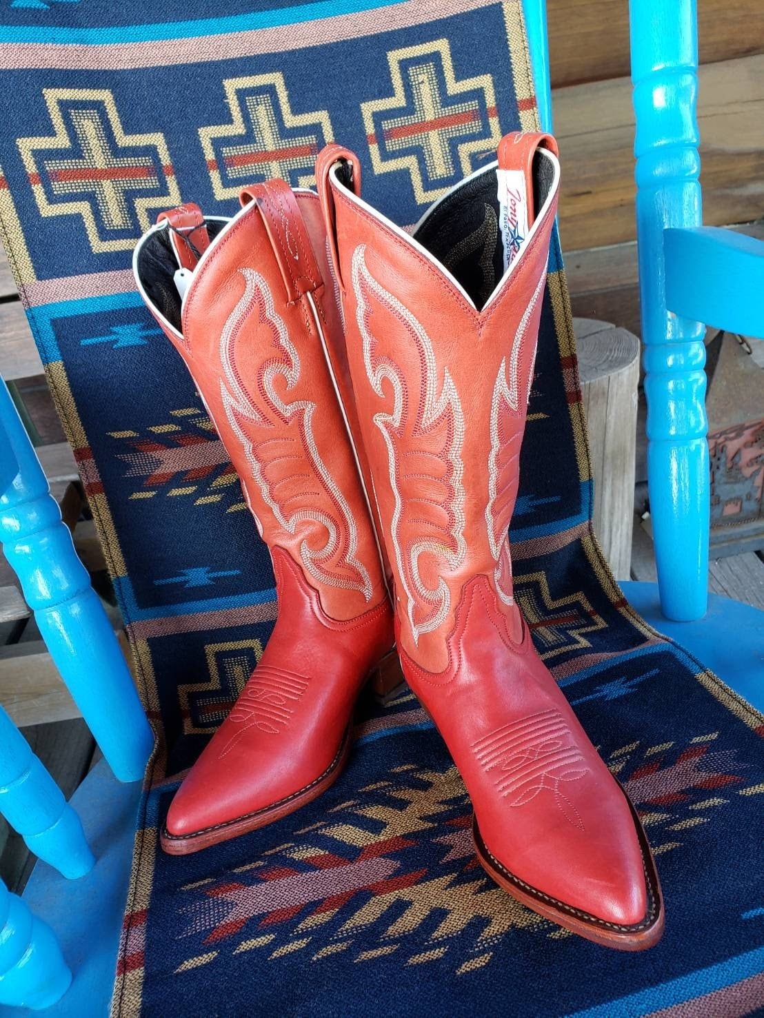 SALE TonyLama トニーラマ レディース ウエスタンブーツ レッド系