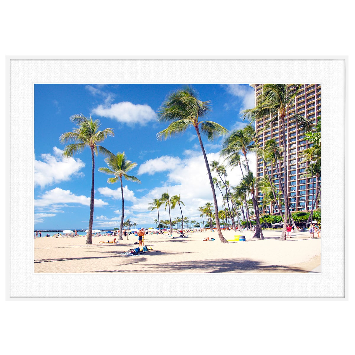 ハワイの風景画 sunset＊絵画 原画 風景画 テクスチャーアート 海 夏