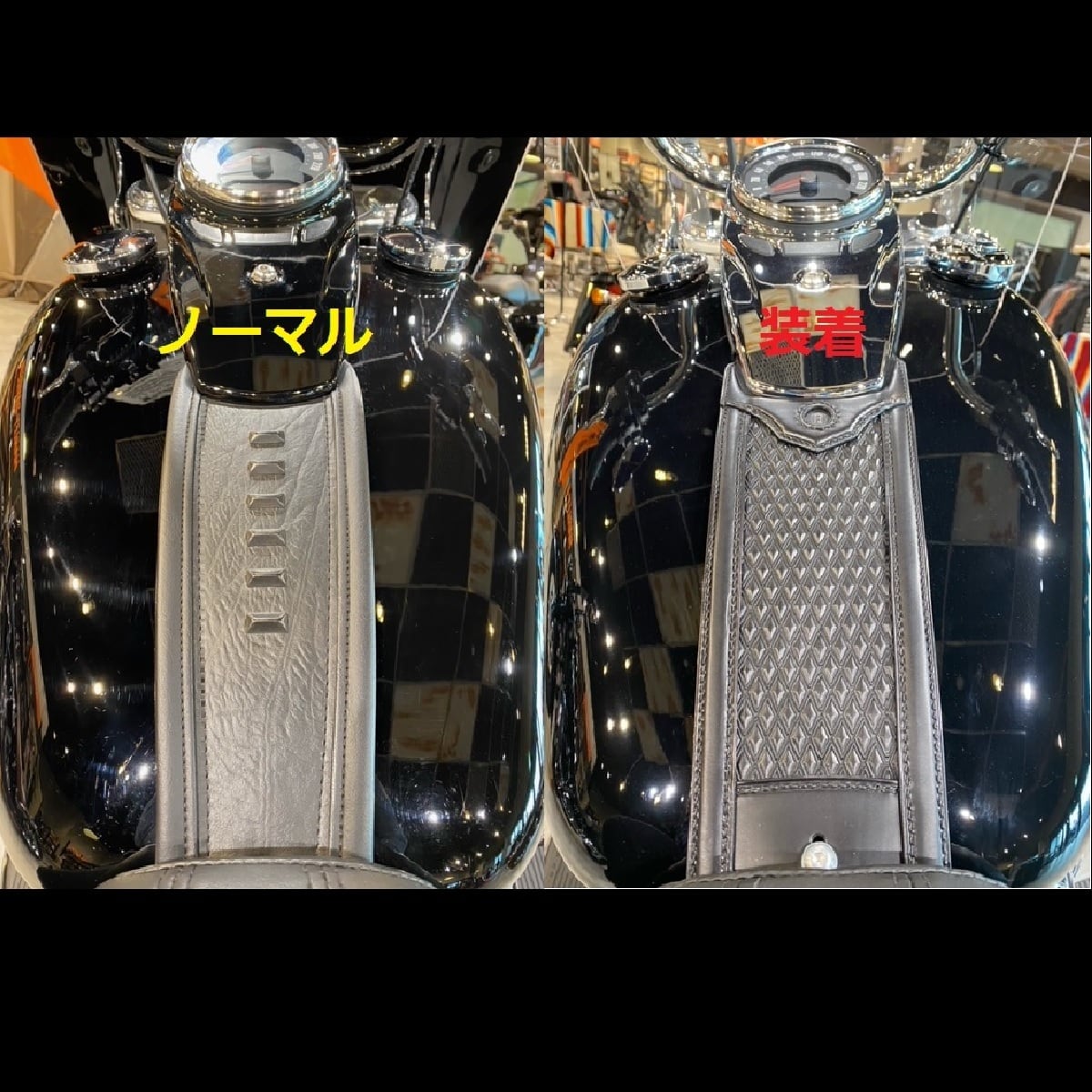 HD宮城＆CHD山形限定】Round head レザータンクパネル | ハーレー