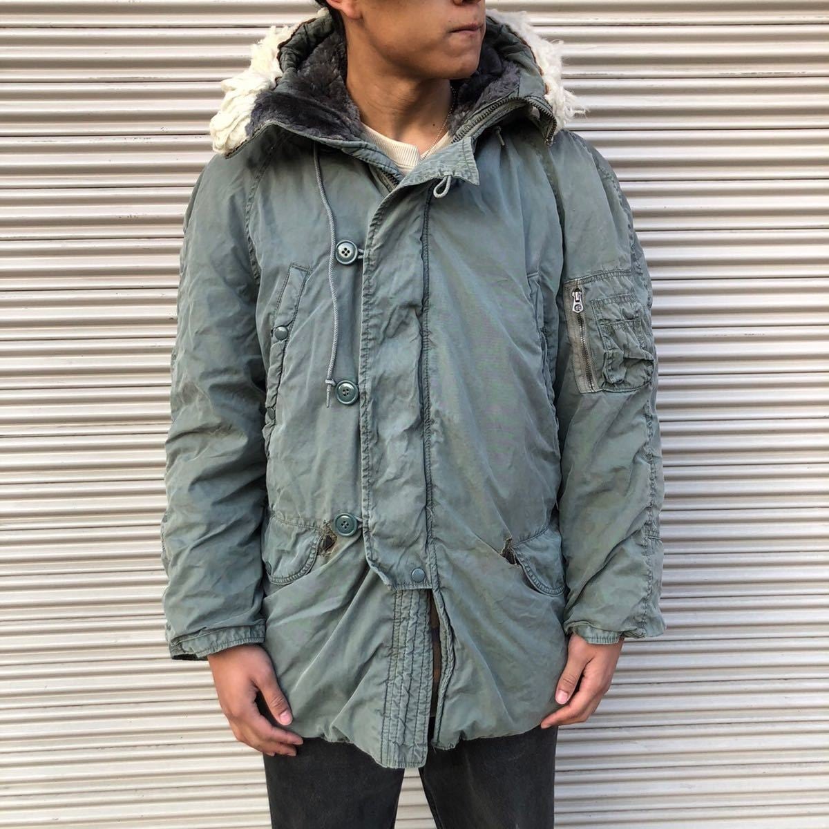極上 70s 80s 米軍実物 USAF オリジナル N-3B パーカー フライト