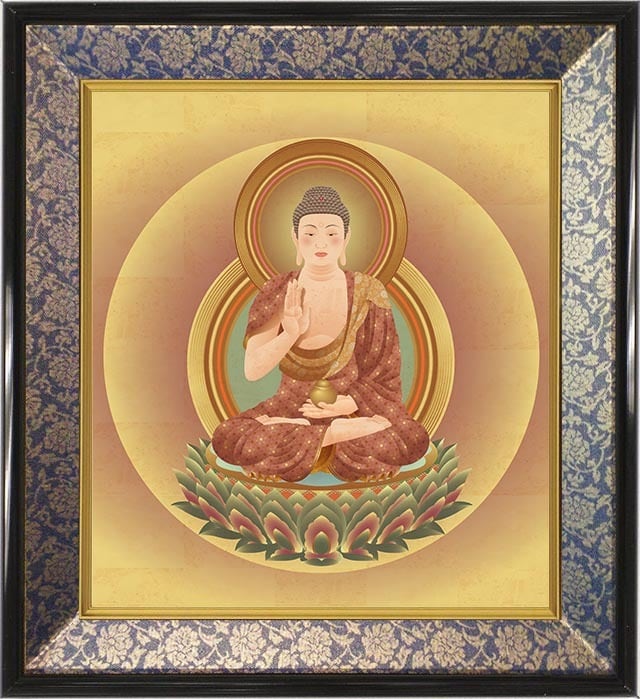 薬師如来（色紙額） | 復興菩薩とデジタルアート仏画〜松井光雲