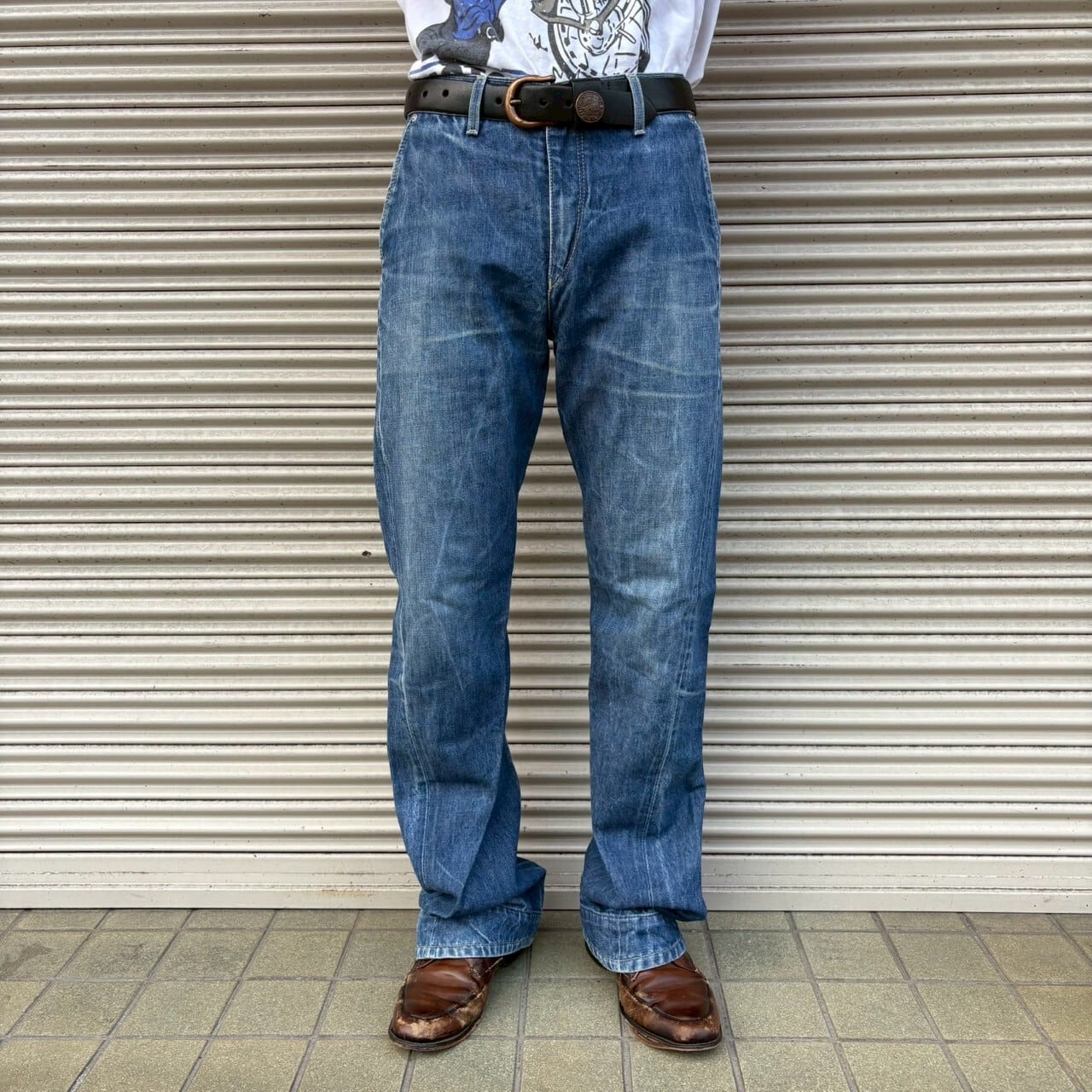 00s Levi's Euro エンジニアード デニムパンツ 立体裁断 W32 L34 W82cm