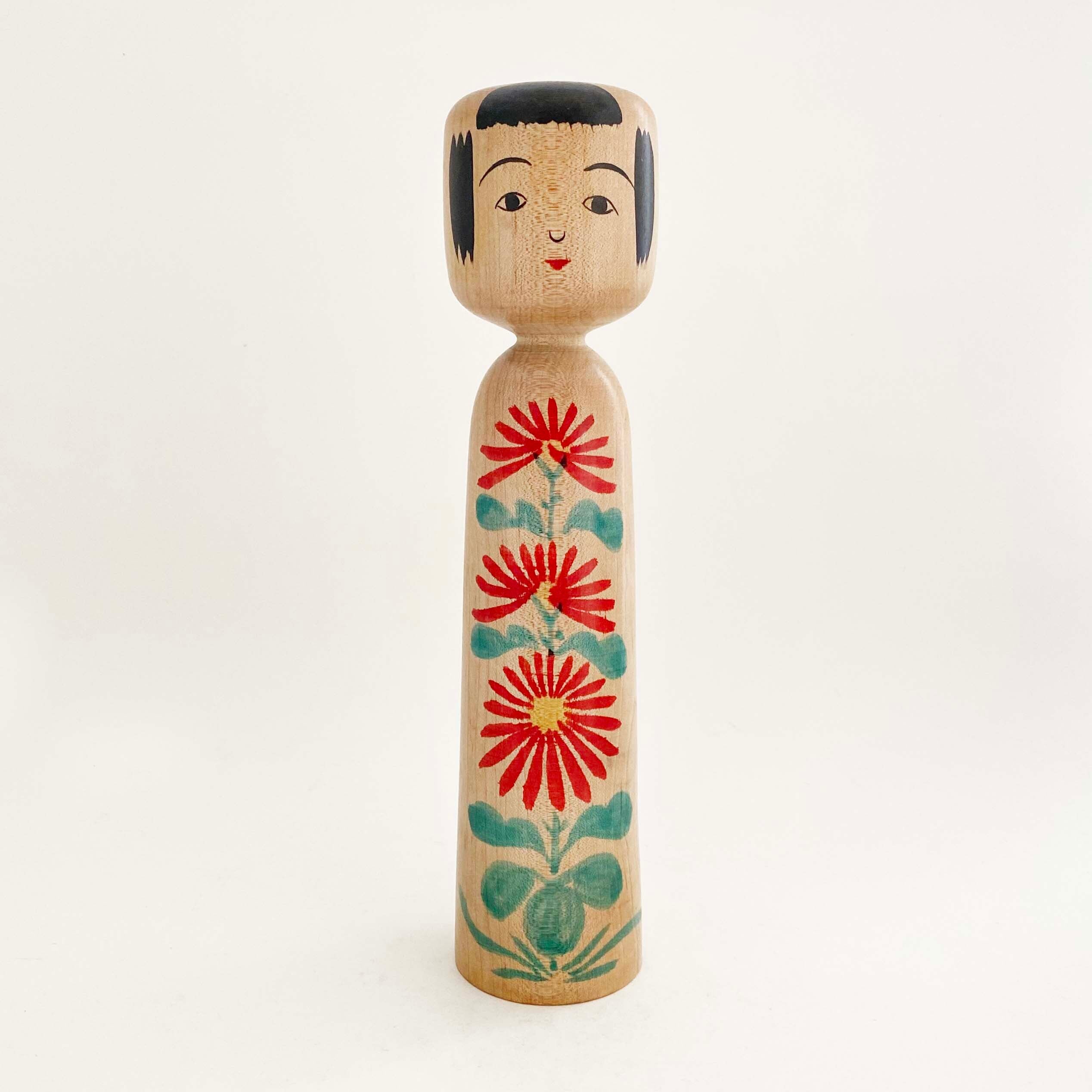 木地山系 / 小野寺重一工人（菊3輪） | kokeshka