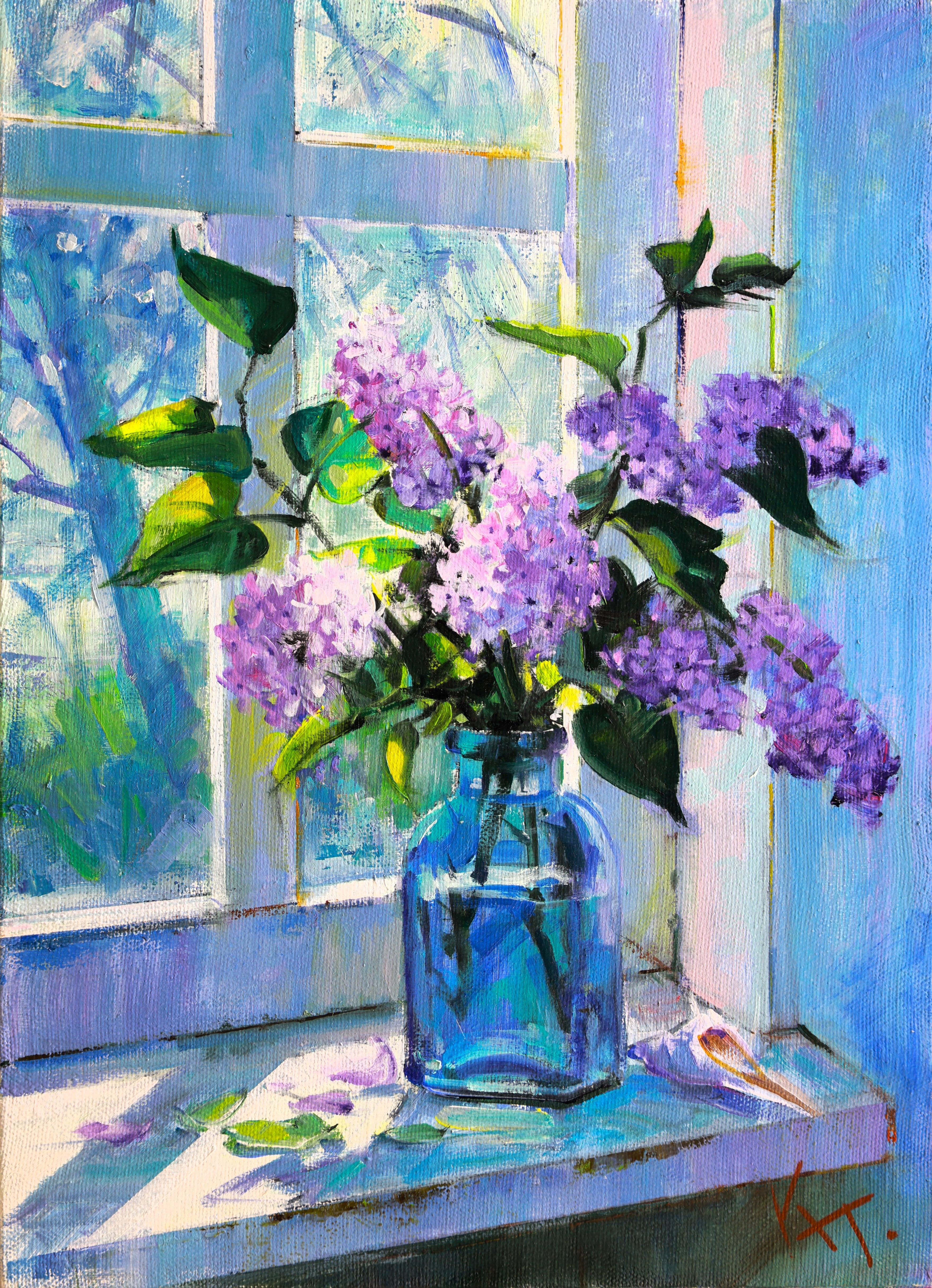 グラスのライラック -glass of lilac- F4 | 洋画家 田中清 ギャラリー