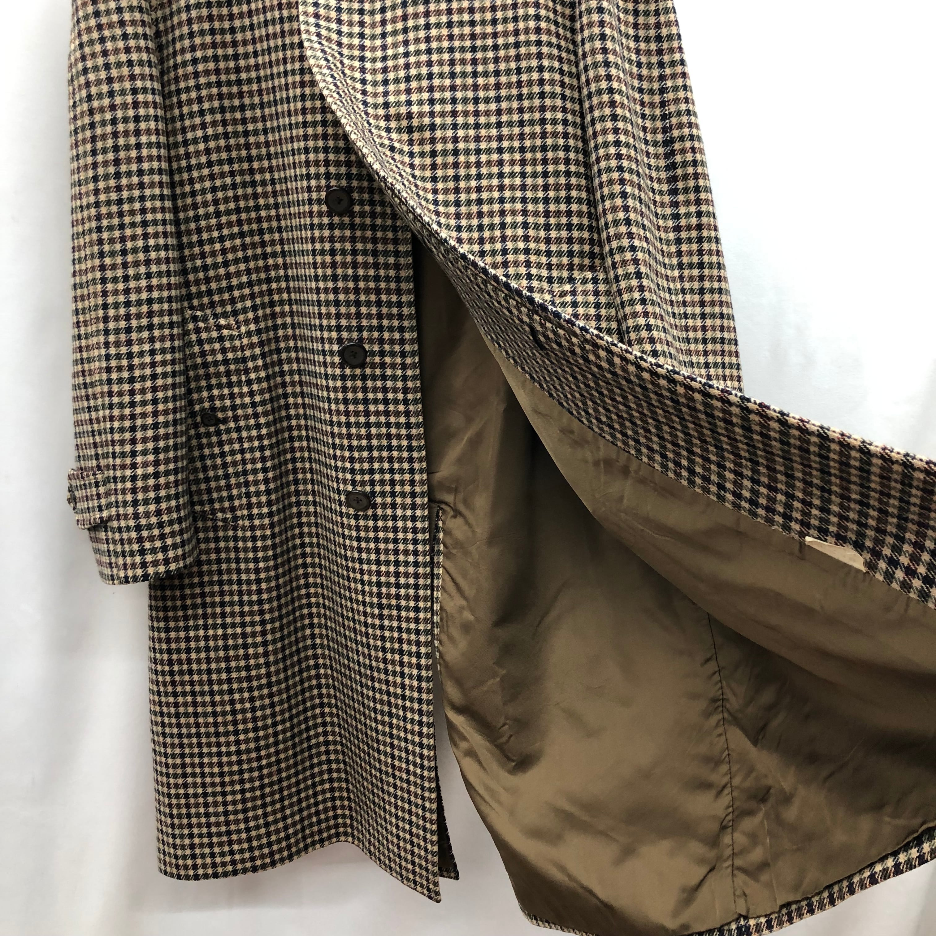 60s burberrys coat バーバリー burberry チェック コート ウール | no