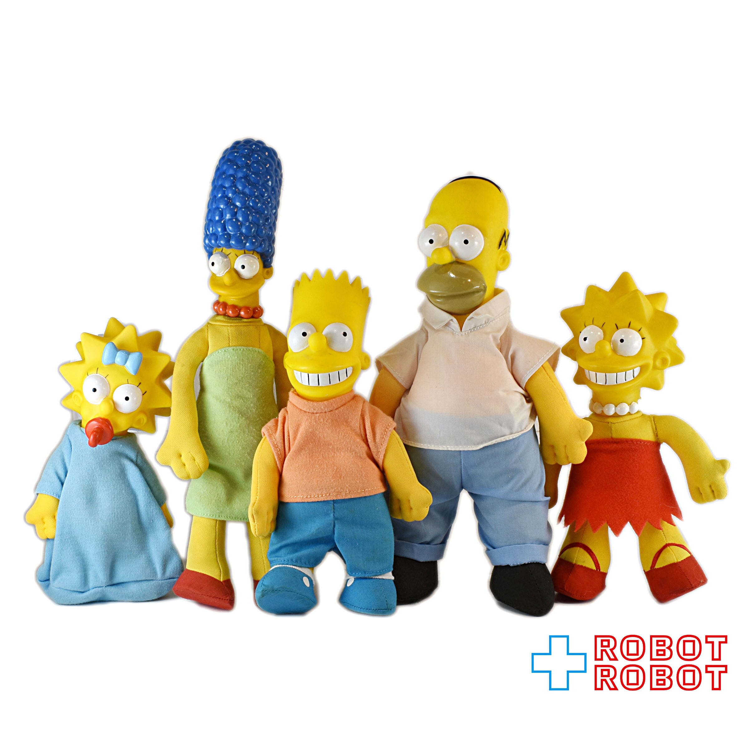 バーガーキング シンプソンズ ソフビ顔ぬいぐるみ人形 5種セット