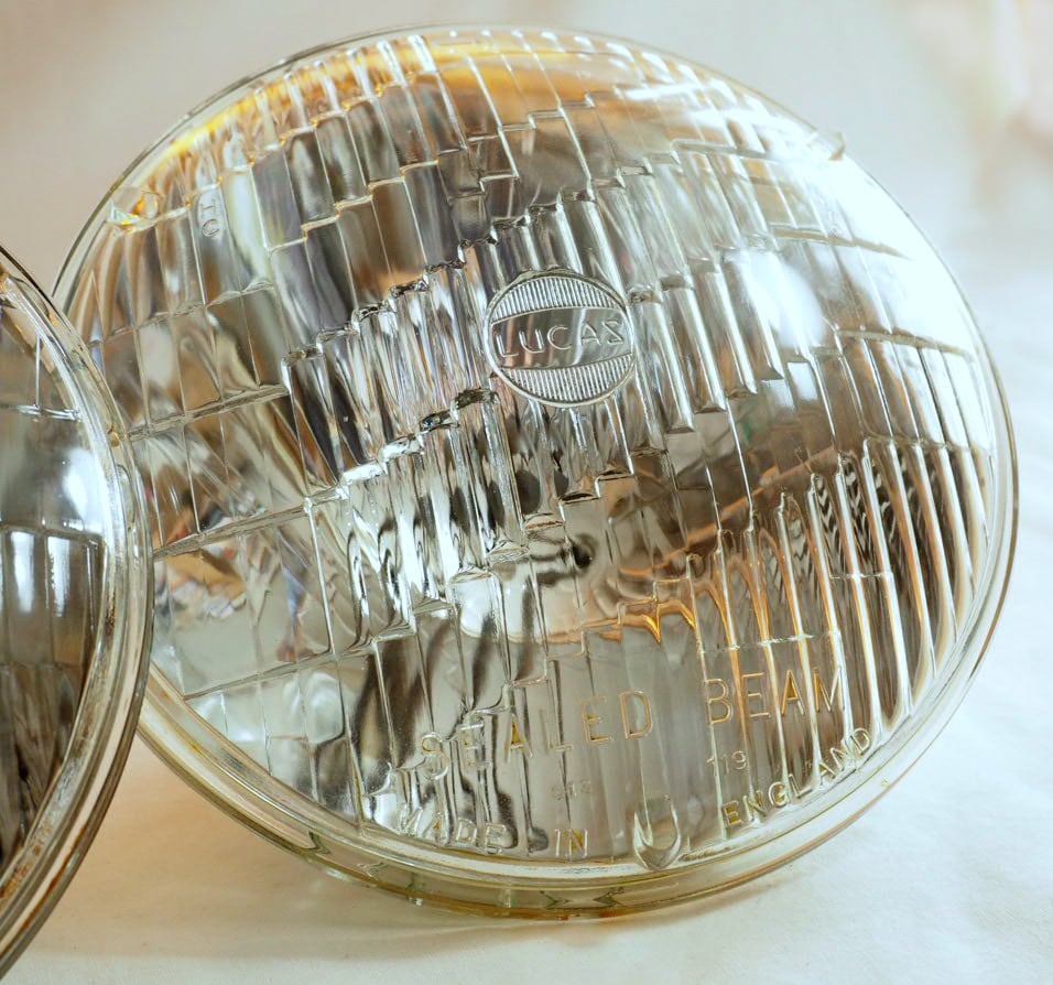 LUCAS 段カット 7インチ シールドビーム ヘッドライト 2個セット GOOD