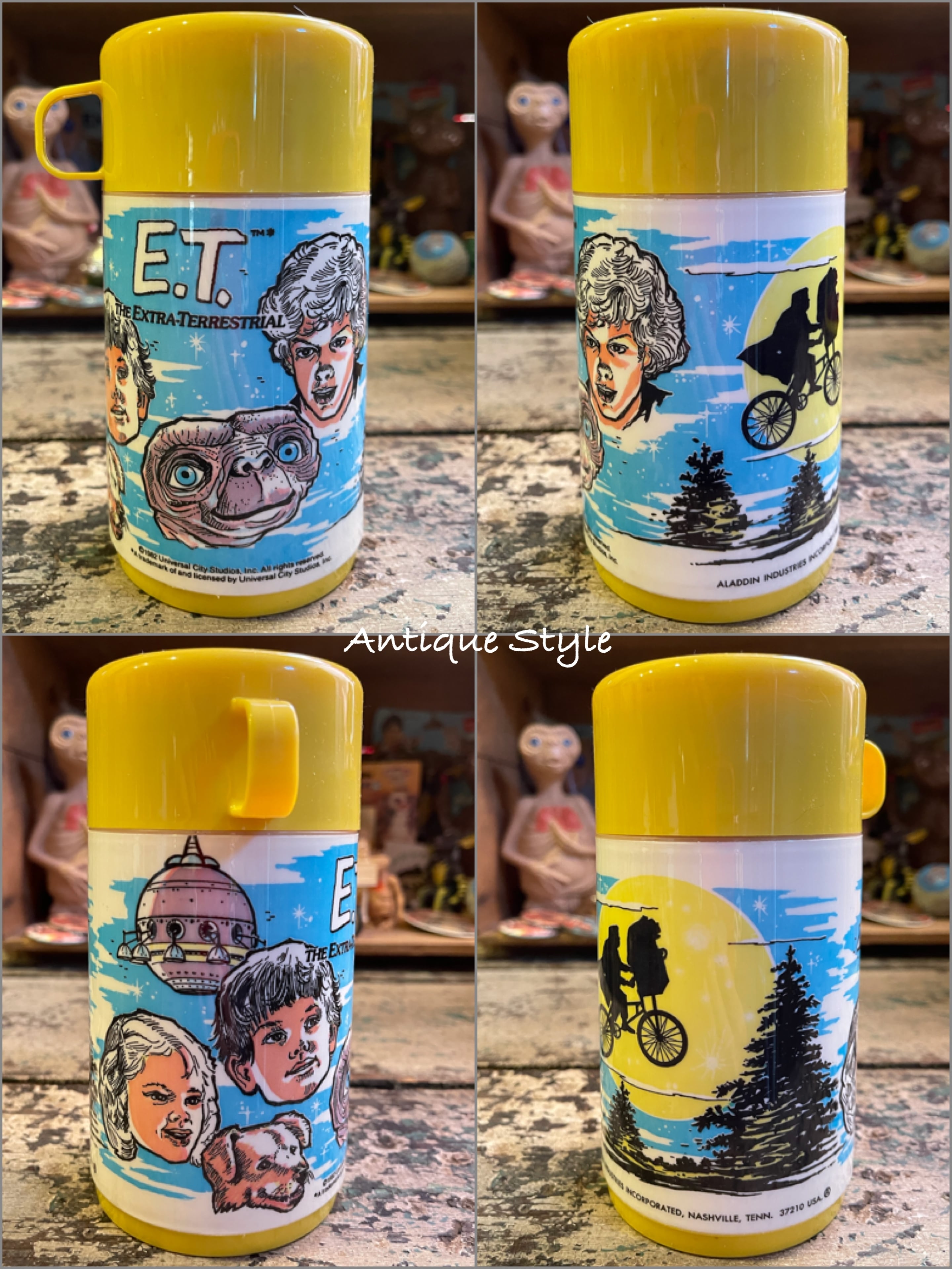 ディズニー ブリキ ランチトランク Aladdin製 昭和 レトロ ディズニー