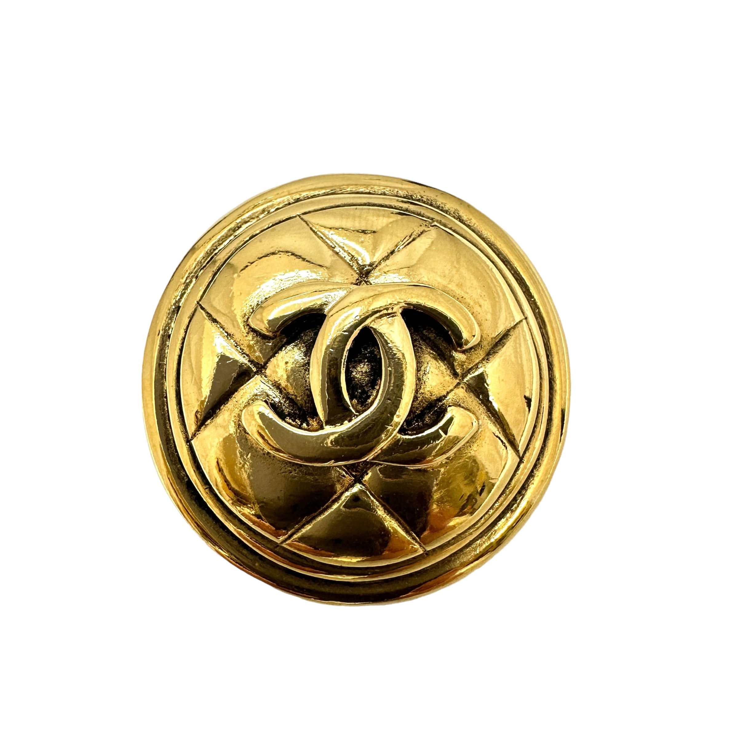 CHANEL シャネル マトラッセ ブローチ ゴールドアクセサリー 12690