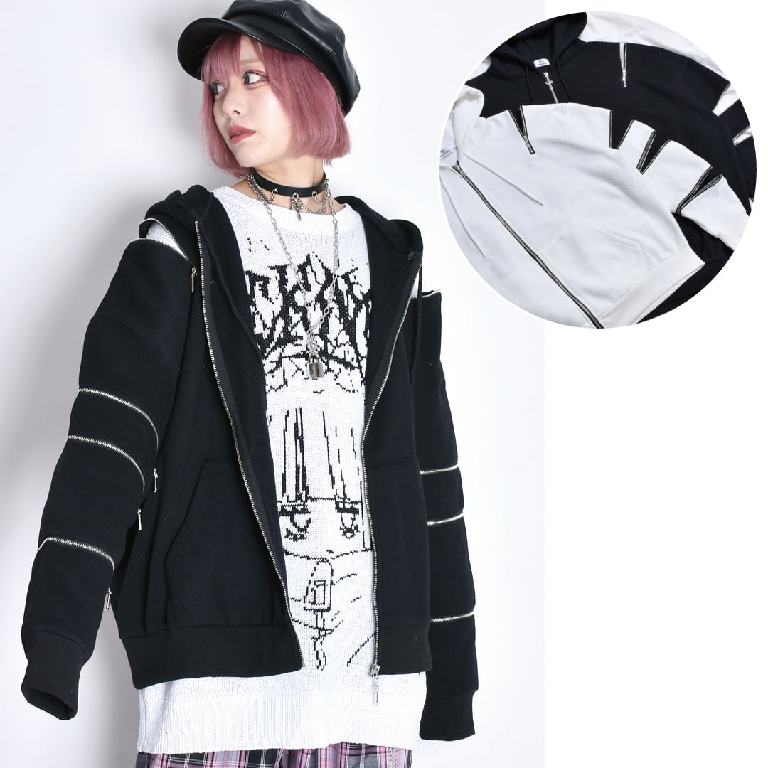 8ZIPパーカー(裏起毛) | VOLCAN&APHRODITE