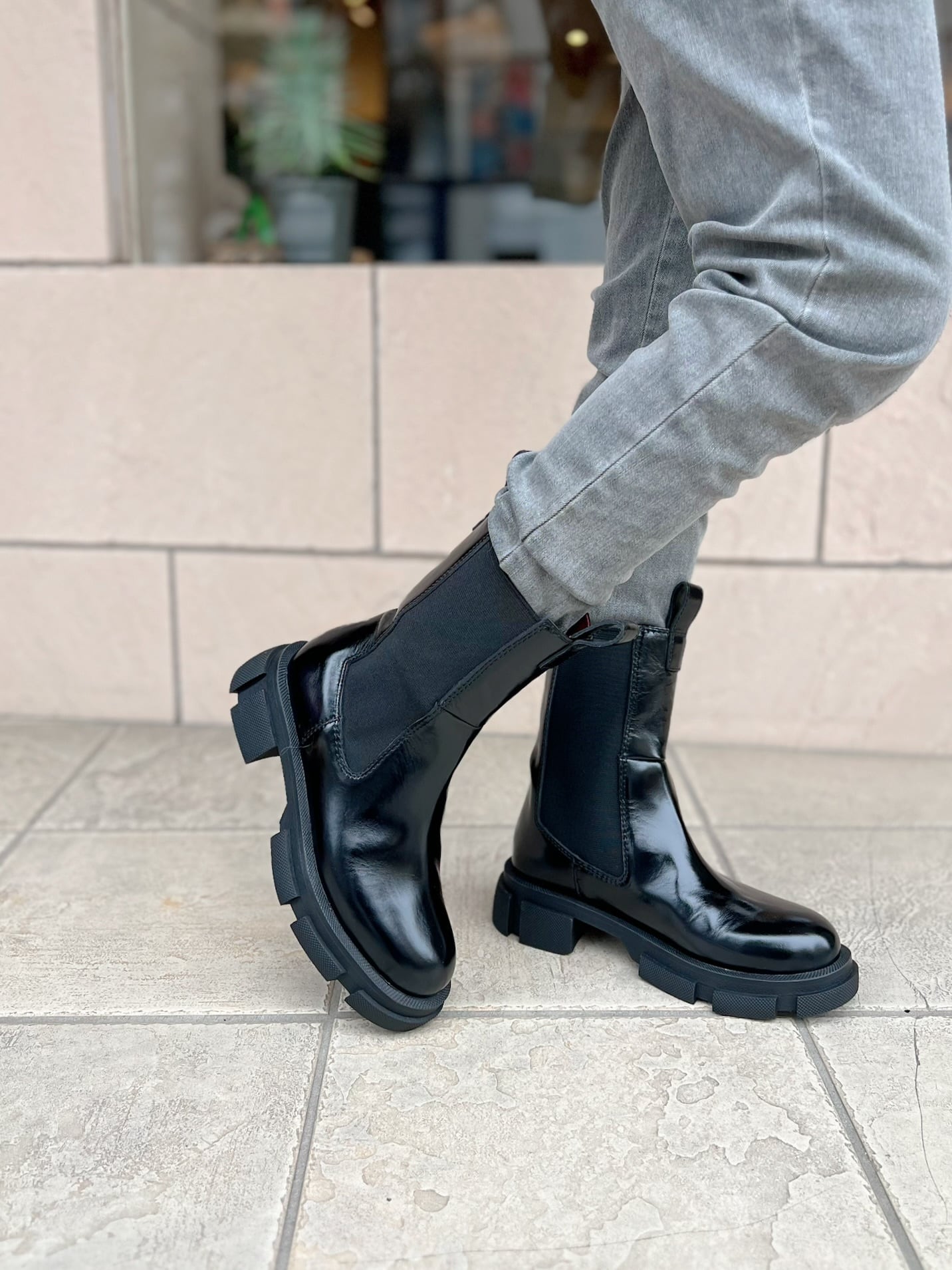 MANA / 厚底サイドゴアブーツ | anouk