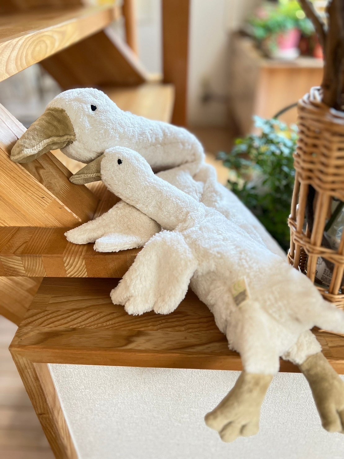 送料無料】Cuddly animal Goose (White, Large)｜ SENGER Naturwelt