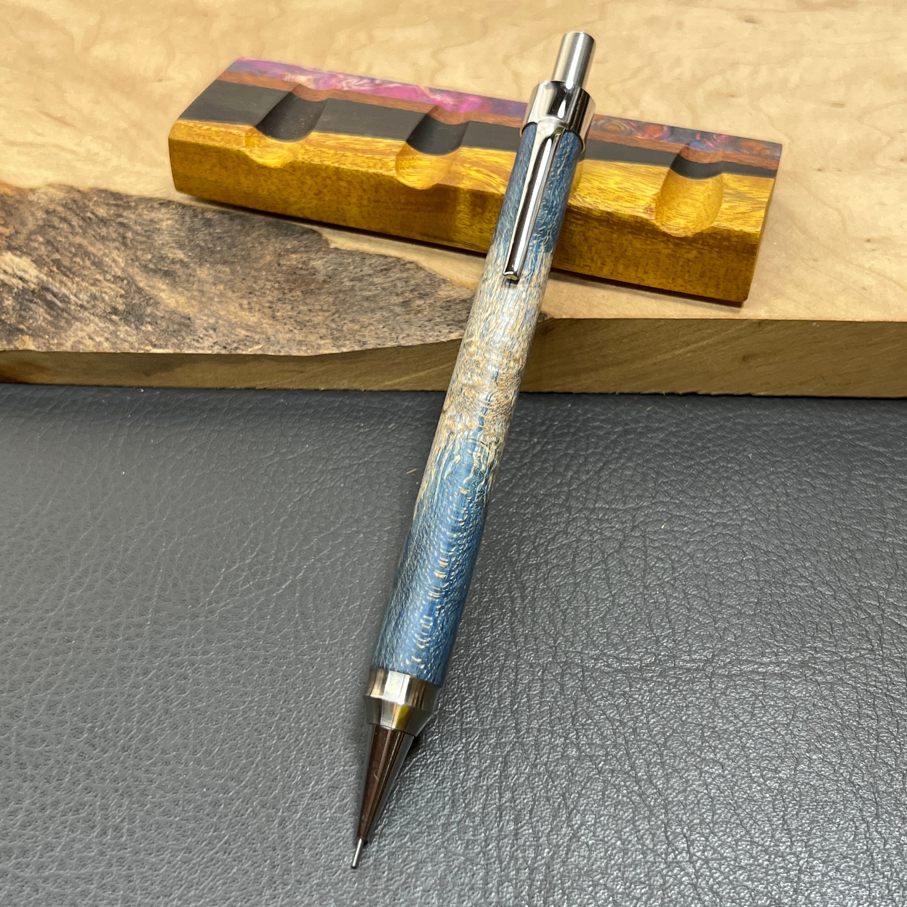 19バーズアイメープルスタビ 木製シャーペン 強低重心ダブルRタイプ