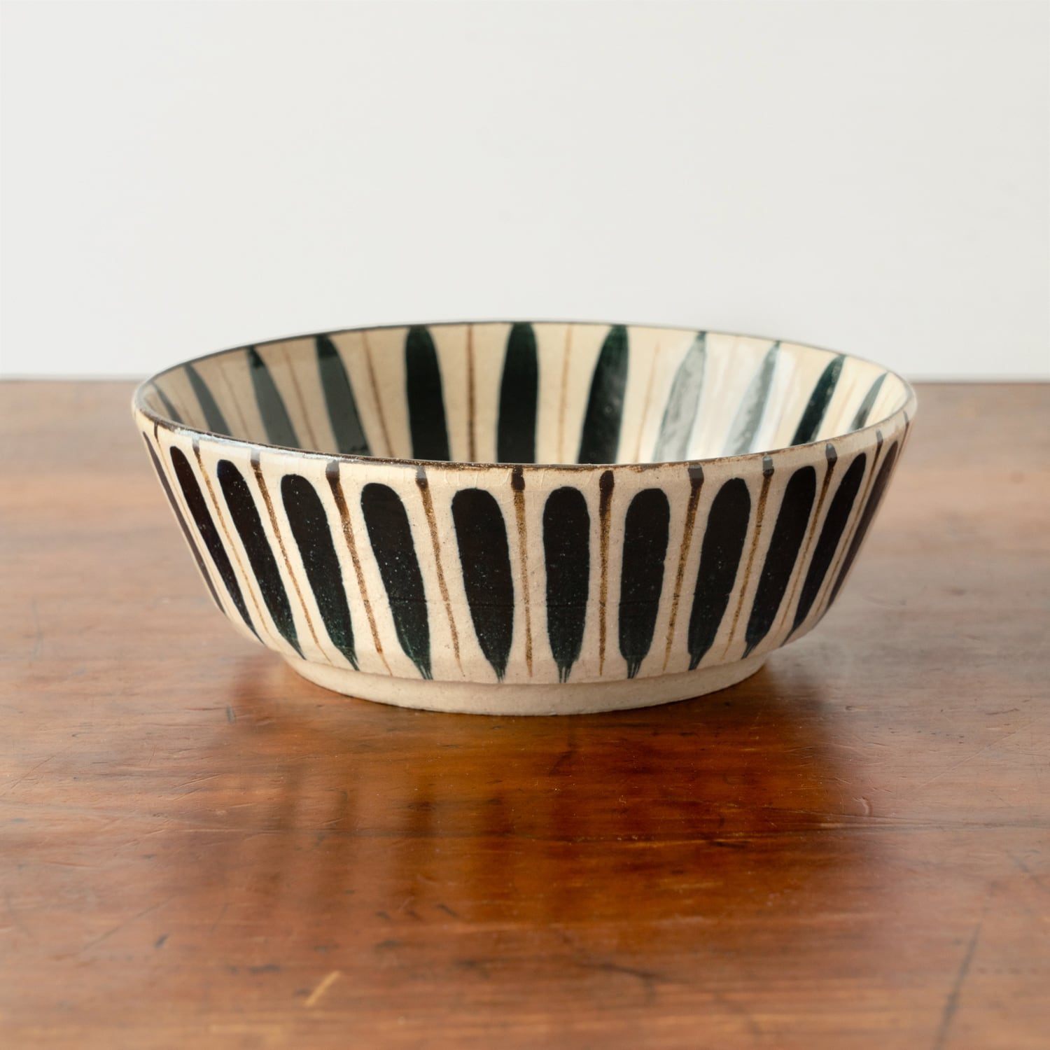 麦藁手 五寸切立鉢 橙/青 小春花窯 瀬戸焼【伝統工芸品】【民藝品