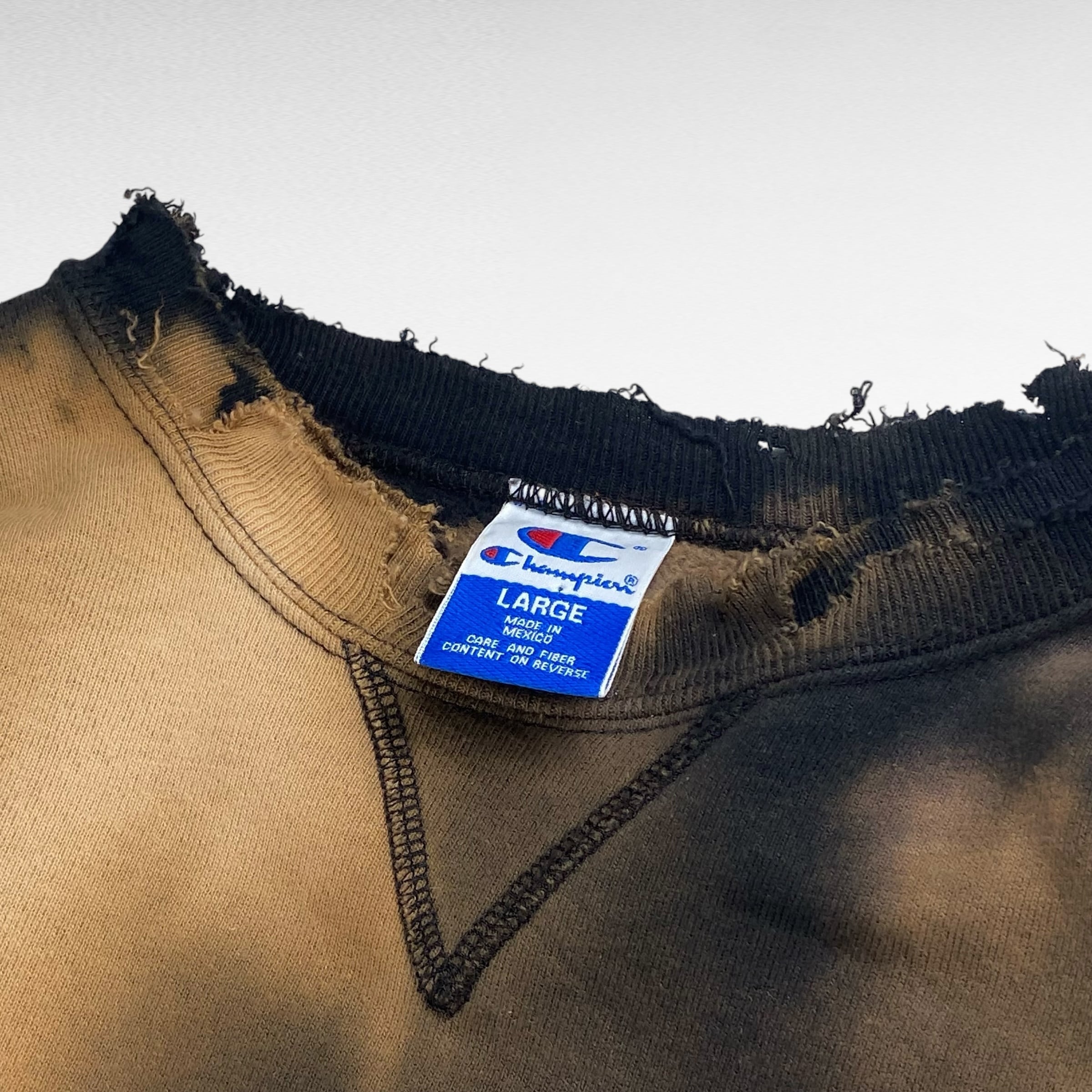 REMAKE】【90's】 チャンピオン ブリーチ×ボロ リメイクスウェット