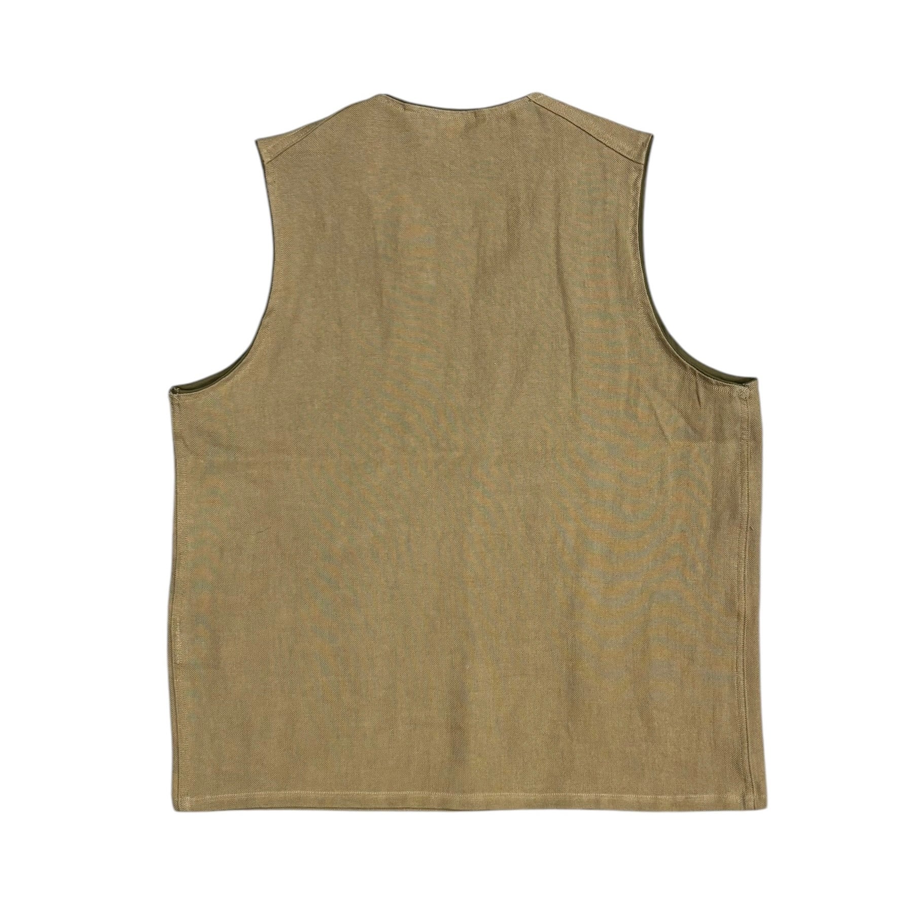 NIGEL CABOURN / FRENCH WORK VEST LINEN PIN OX (ナイジェルケーボン