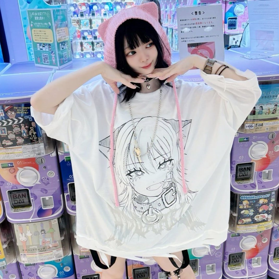 PETダメージ SUPER BIG Tシャツ | VOLCAN&APHRODITE