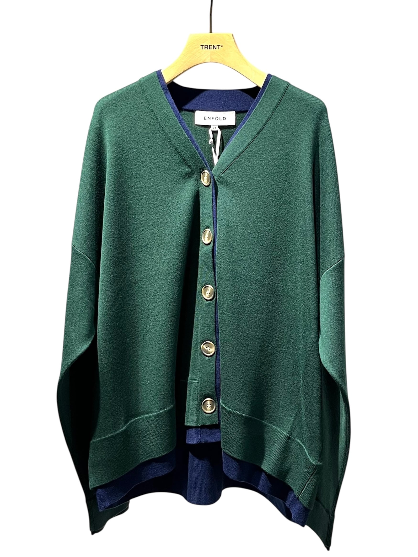 25AW】ENFOLD エンフォルド / FAKE-LAYERED CARDIGAN / カーディガン