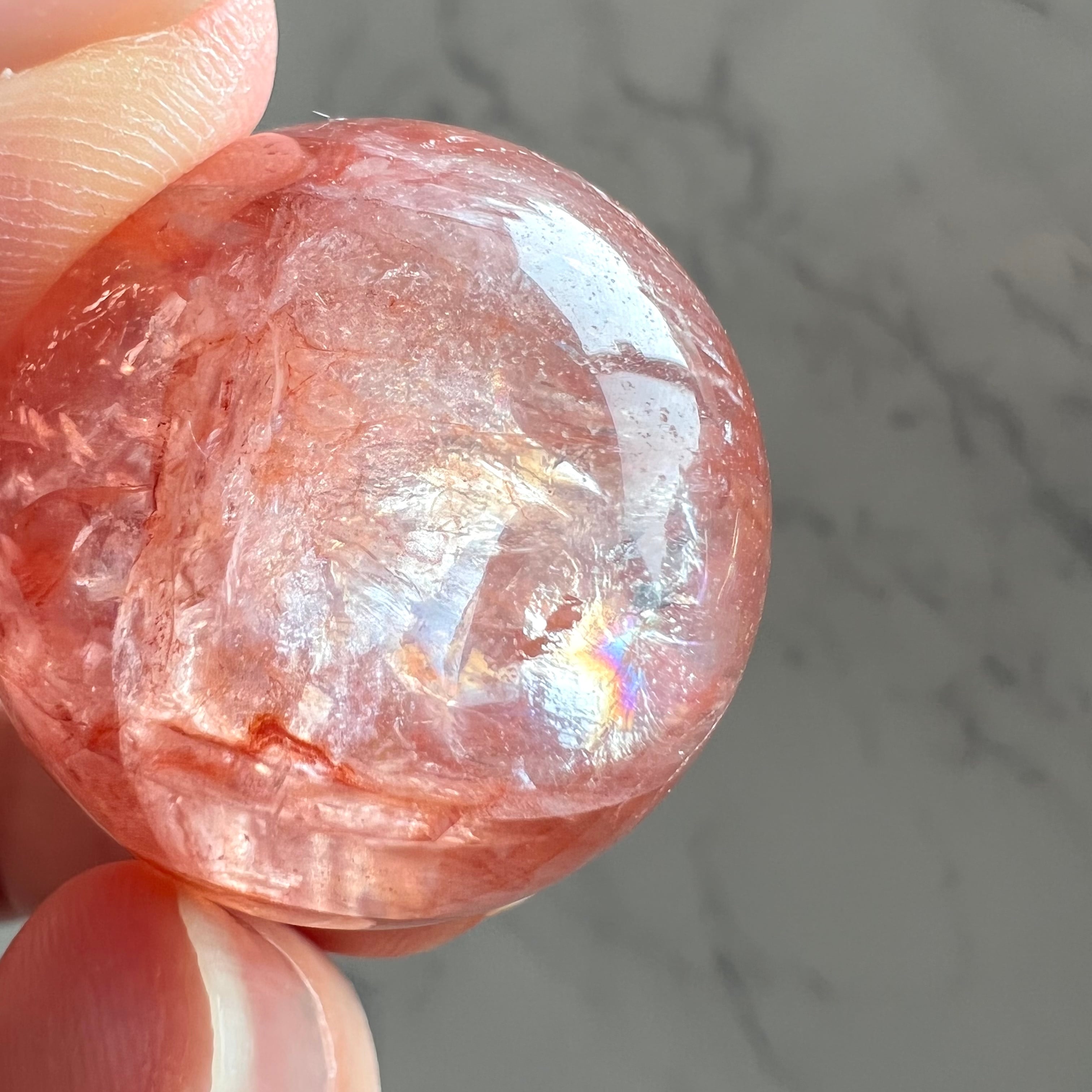 ヒマラヤレッドクォーツA＊ヘマタイトインクォーツ＊スフィア