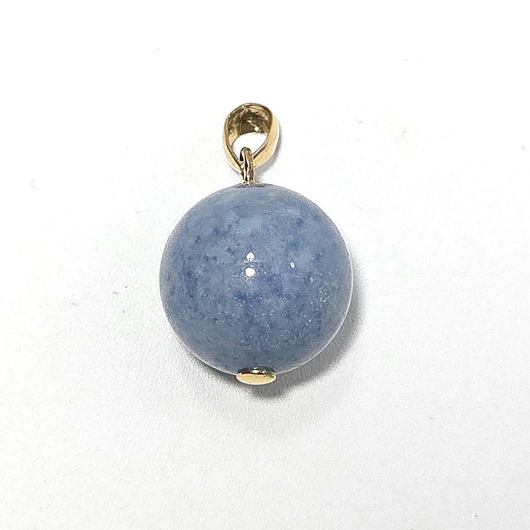 糸魚川翡翠 入コン沢 濃い青 10金 ペントップ ドロップ 送料無料